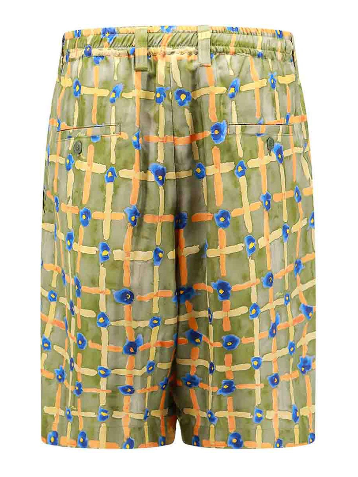 Multicolor silk bermuda shorts PUMU0049M5UTSG09SAV67 (Marni / ショートパンツ ) | Marni (マルニ)(1)