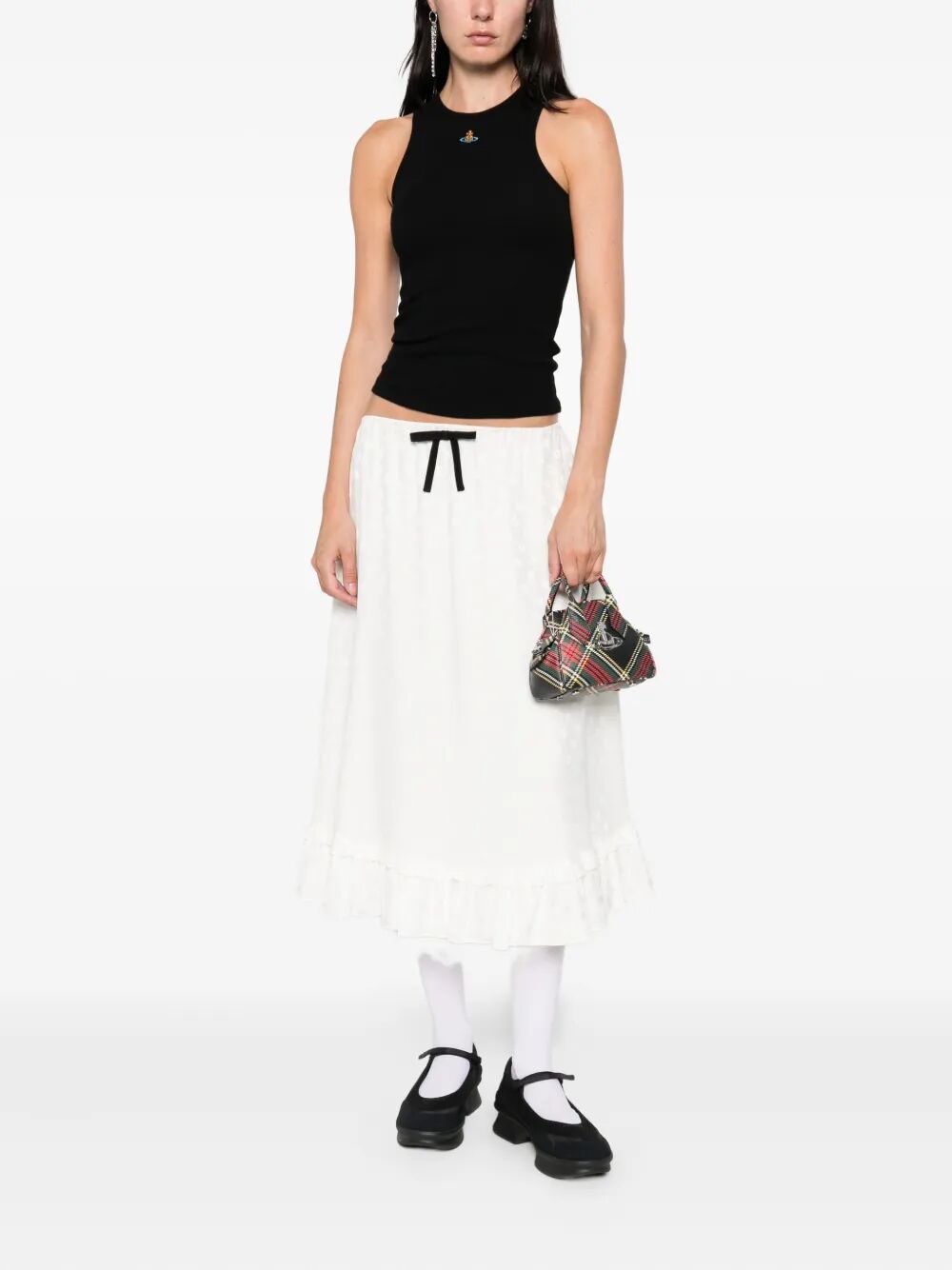 90S ORB-EMBELLISHED RIBBED TANK TOP 3G01003ZJ009CN401 (Vivienne Westwood / タンクトップ・キャミソール ) | Vivienne Westwood (ヴィヴィアン・ウェストウッド)(2)