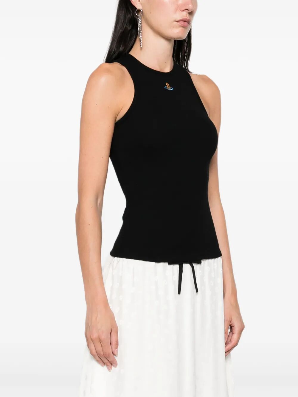 90S ORB-EMBELLISHED RIBBED TANK TOP 3G01003ZJ009CN401 (Vivienne Westwood / タンクトップ・キャミソール ) | Vivienne Westwood (ヴィヴィアン・ウェストウッド)(4)