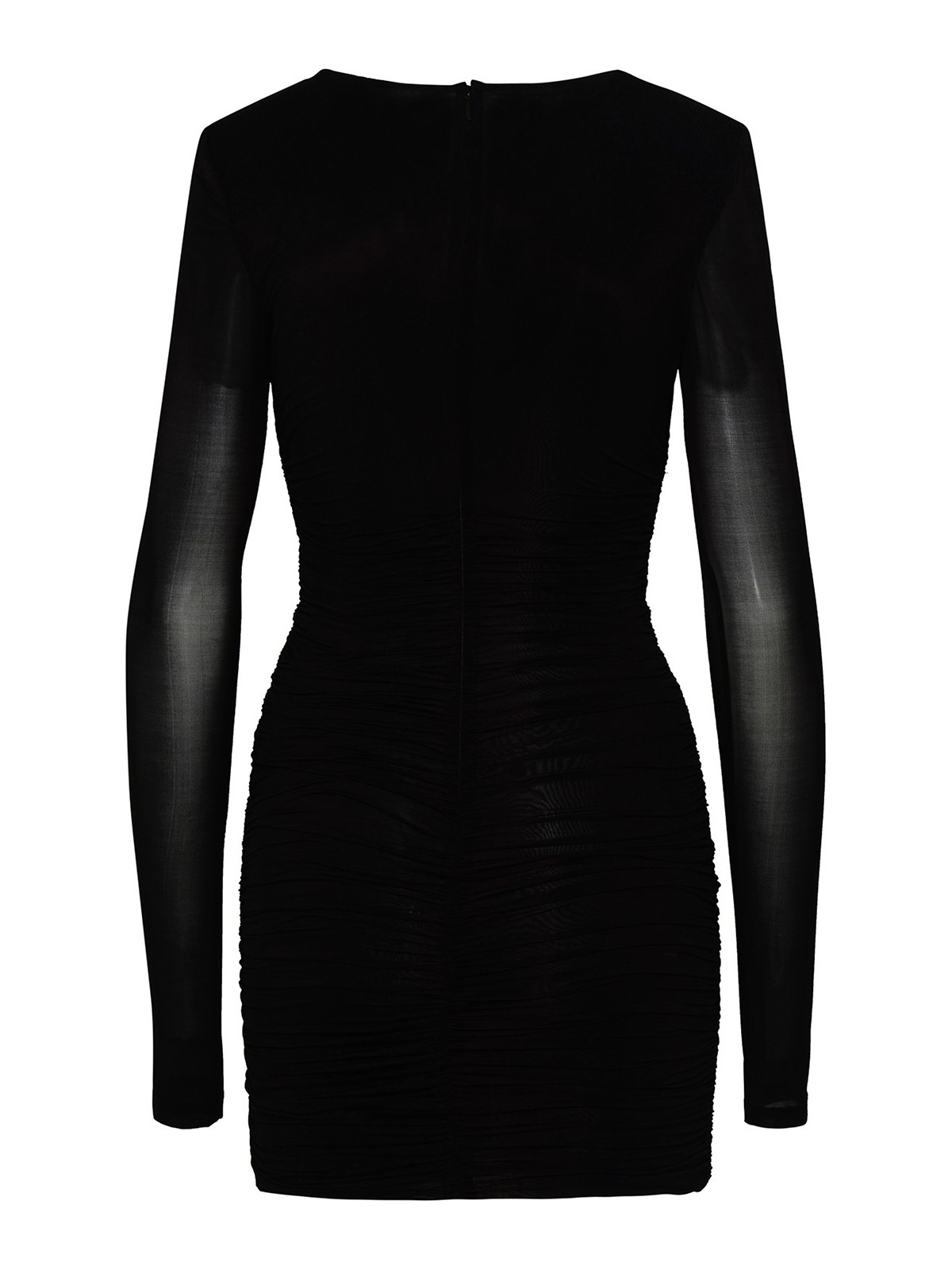 Dress in black cupro blend 732870Y5G891000 (Saint Laurent / ワンピース・ドレス・オールインワン ) | Saint Laurent (サンローラン)(2)