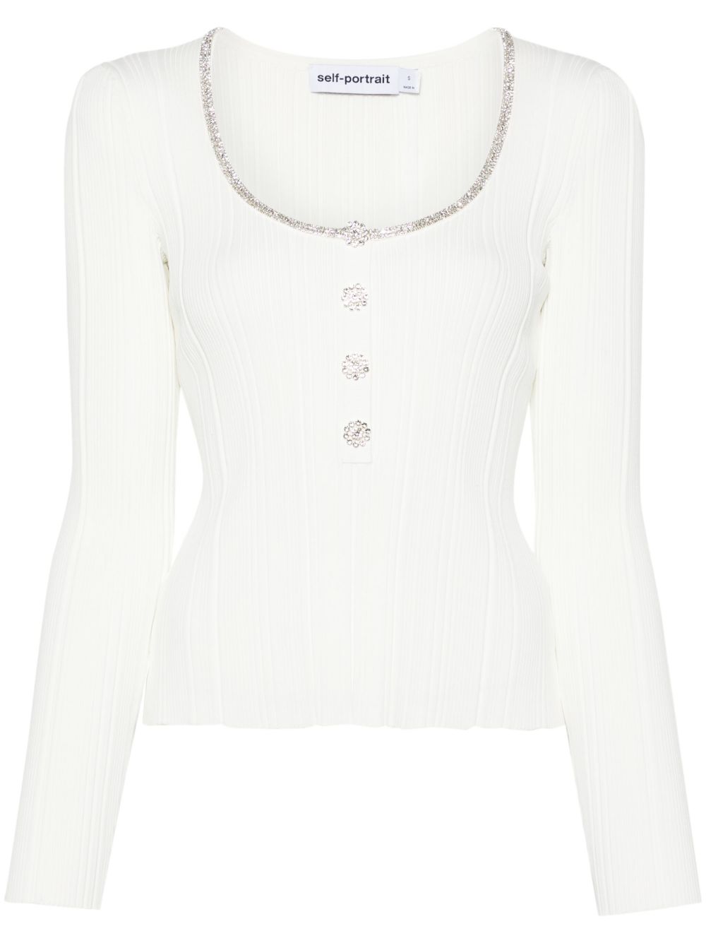 SELF PORTRAIT Top 180TAWWHITE (self-portrait / Tシャツ・カットソー ) | self-portrait (セルフ・ポートレイト)