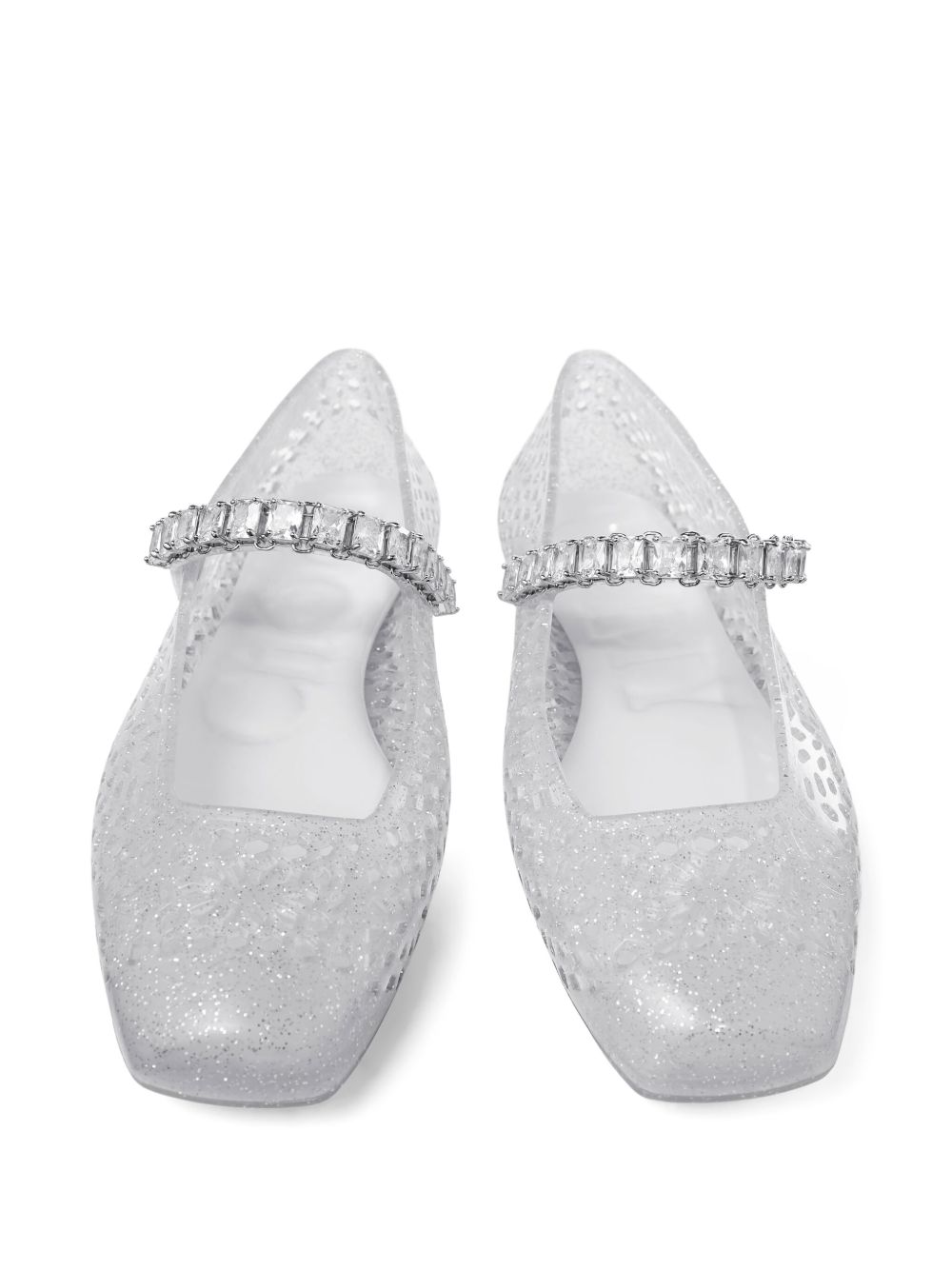 Jimmy Choo Flat shoes THEJELLYNTXCLEARSILVERCRYSTAL (JIMMY CHOO / フラットシューズ ) | JIMMY CHOO (ジミー チュウ)(5)