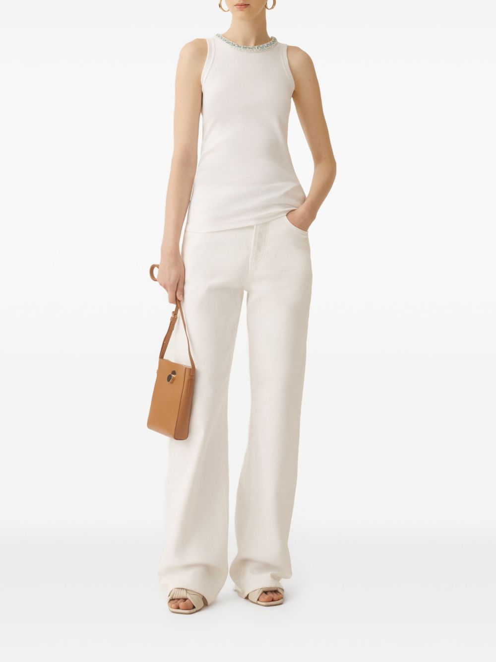 Fabiana Filippi T-shirts and Polos White JED275F604L454VR1 (FABIANA FILIPPI / タンクトップ・キャミソール ) | FABIANA FILIPPI (ファビアナフィリッピ)(3)