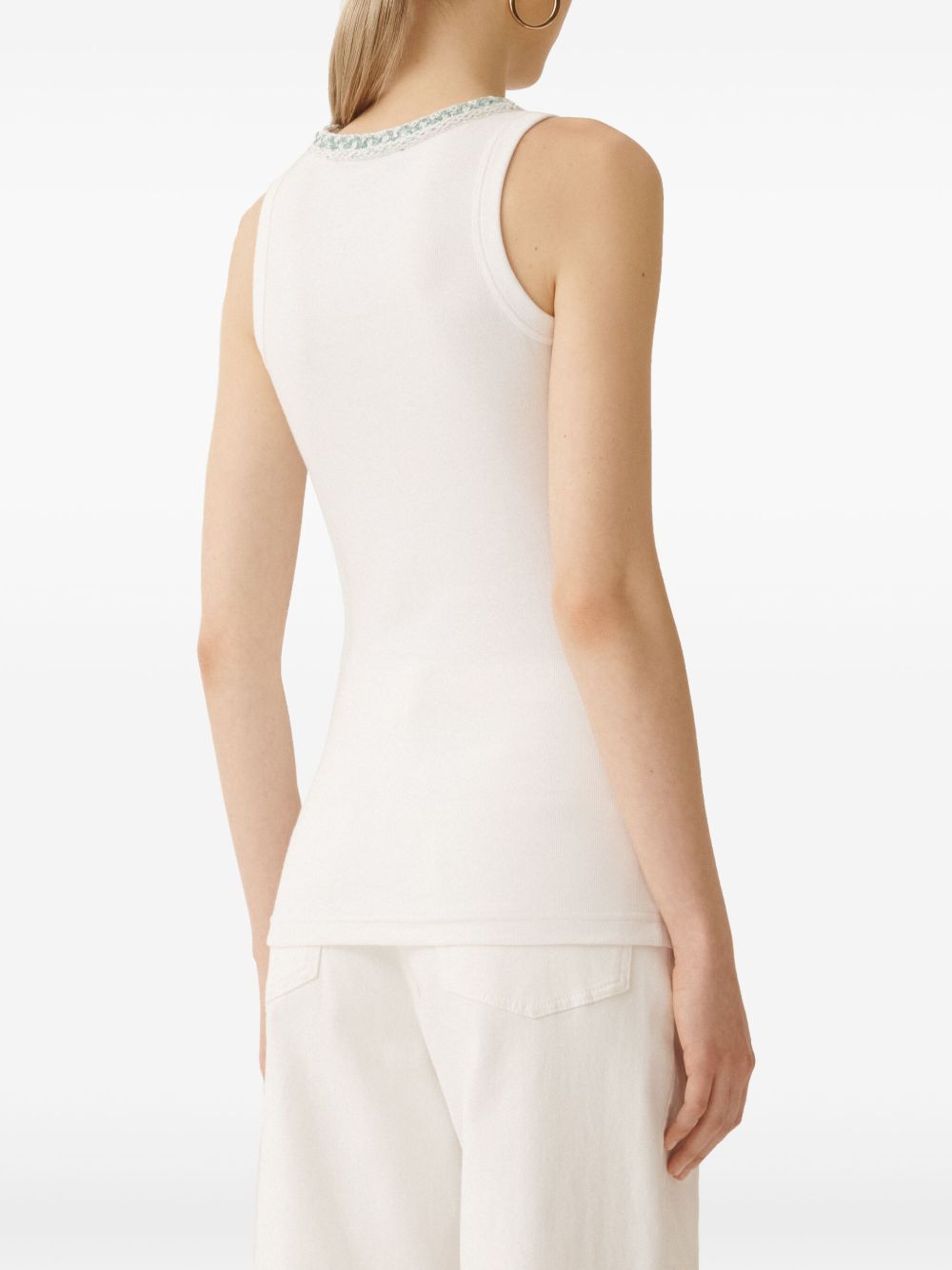 Fabiana Filippi T-shirts and Polos White JED275F604L454VR1 (FABIANA FILIPPI / タンクトップ・キャミソール ) | FABIANA FILIPPI (ファビアナフィリッピ)(5)