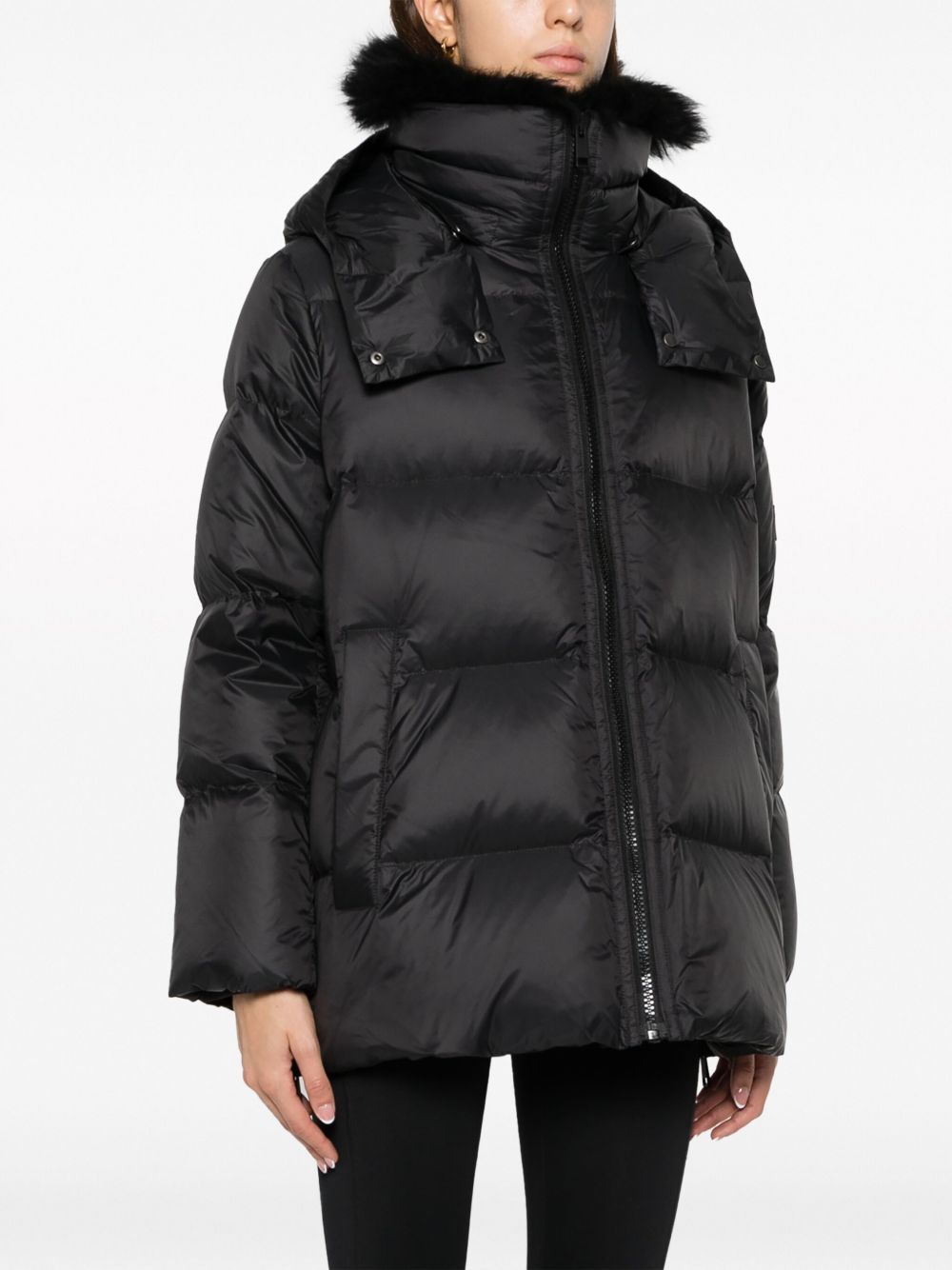 Yves Salomon Jackets Black 26W24WFM01576M07WC99 (YVES SALOMON / コート・ダウン ) | YVES SALOMON (イヴ サロモン)(4)