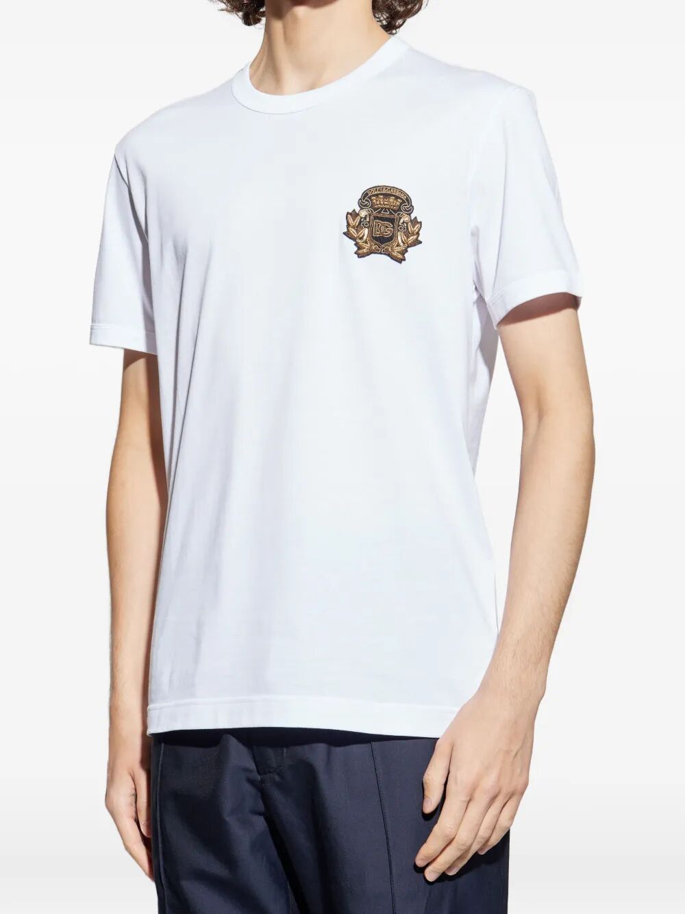 CREST PATCH COTTON T-SHIRT G8PV1ZG7PJ5W0800 (Dolce & Gabbana / Tシャツ・カットソー ) | Dolce & Gabbana (ドルチェガッバーナ)(1)