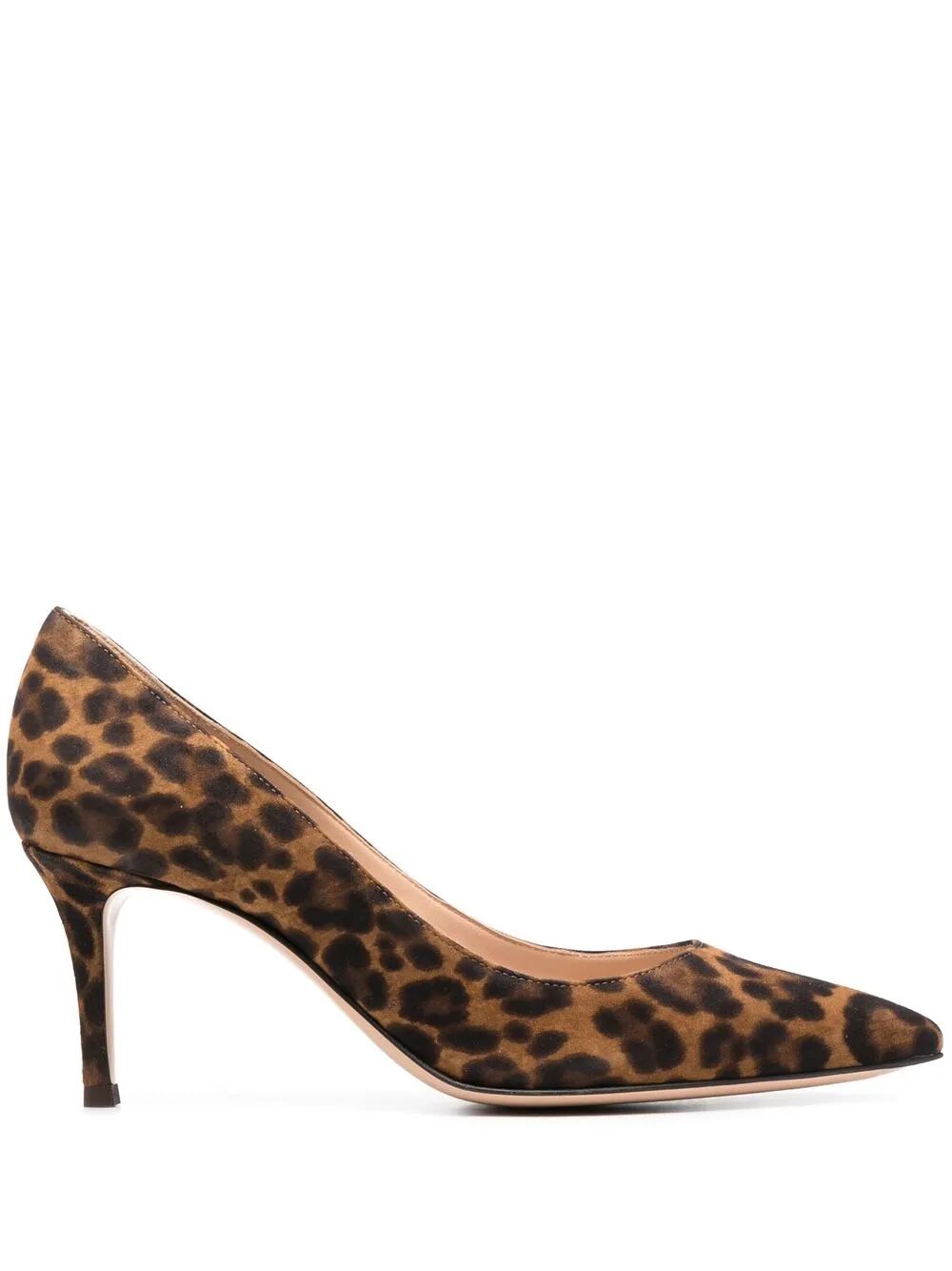 GIANVITO 70 LEOPARD-PRINT SUEDE PUMPS G2677070RICCMDALMONT (Gianvito Rossi / パンプス・ハイヒール ) | Gianvito Rossi (ジャンヴィト ロッシ)