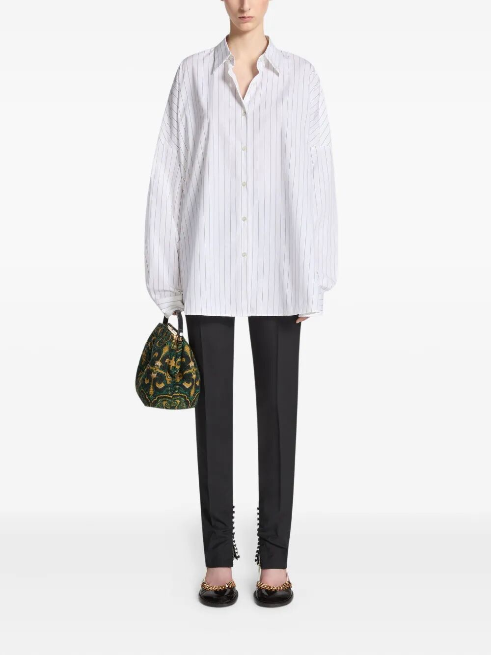 CASIA STRIPED SHIRT 0107002021509 (Dries Van Noten / シャツ・ブラウス ) | Dries Van Noten (ドリスヴァンノッテン)(3)