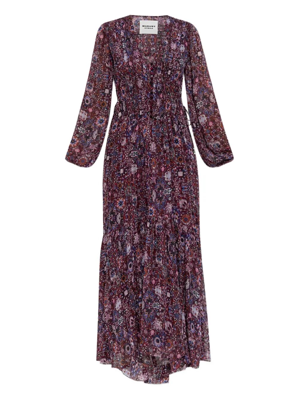 BRIANE LONG PRINTED CREPE DRESS RO0798FAC3J01E86PM (Isabel Marant Étoile / ワンピース・ドレス・オールインワン ) | Isabel Marant Étoile (イザベル マラン エトワール)