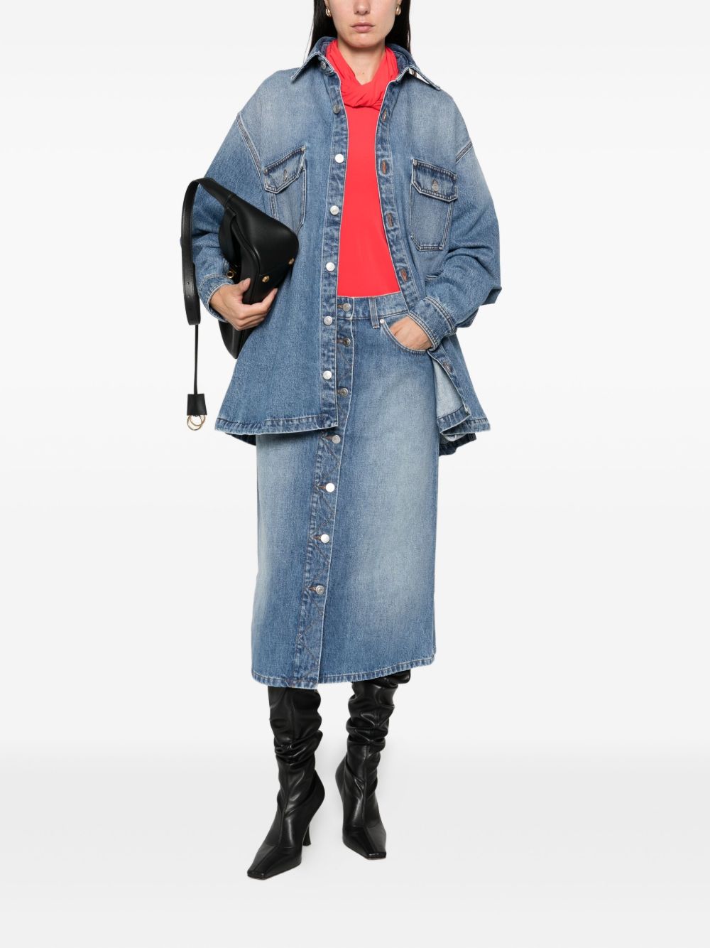 Stella McCartney Skirts Blue 6D04103SQH274153 (Stella McCartney / スカート ) | Stella McCartney (ステラ マッカートニー)(4)