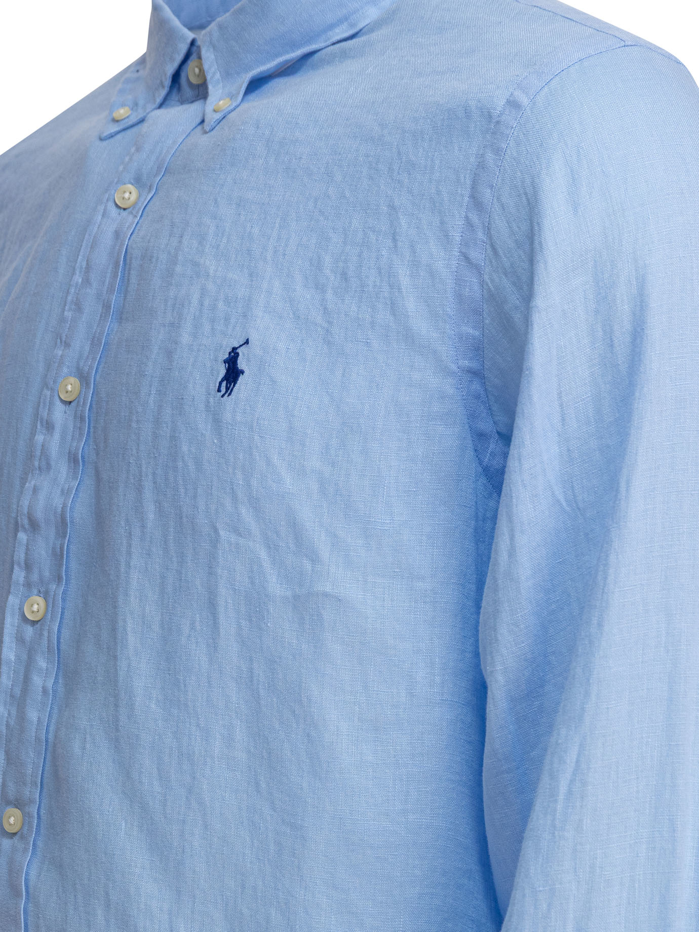 Custom-fit linen shirt 710966294008OFFICEBLUE (Polo Ralph Lauren / シャツ・ブラウス ) | Polo Ralph Lauren (ポロ ラルフ ローレン)(3)