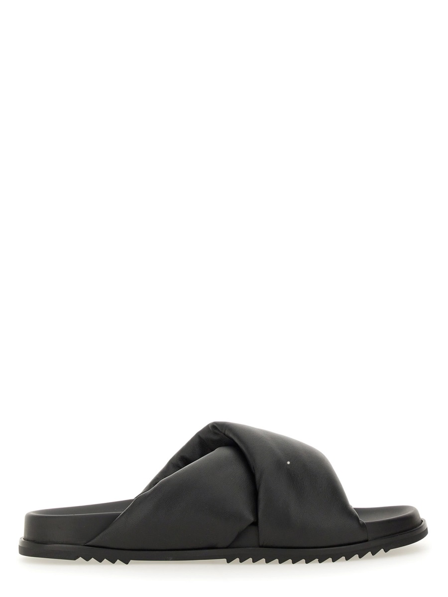 LEATHER SLIDE SANDAL RU01E5800LLP09 (Rick Owens / サンダル ) | Rick Owens (リック オウエンス)