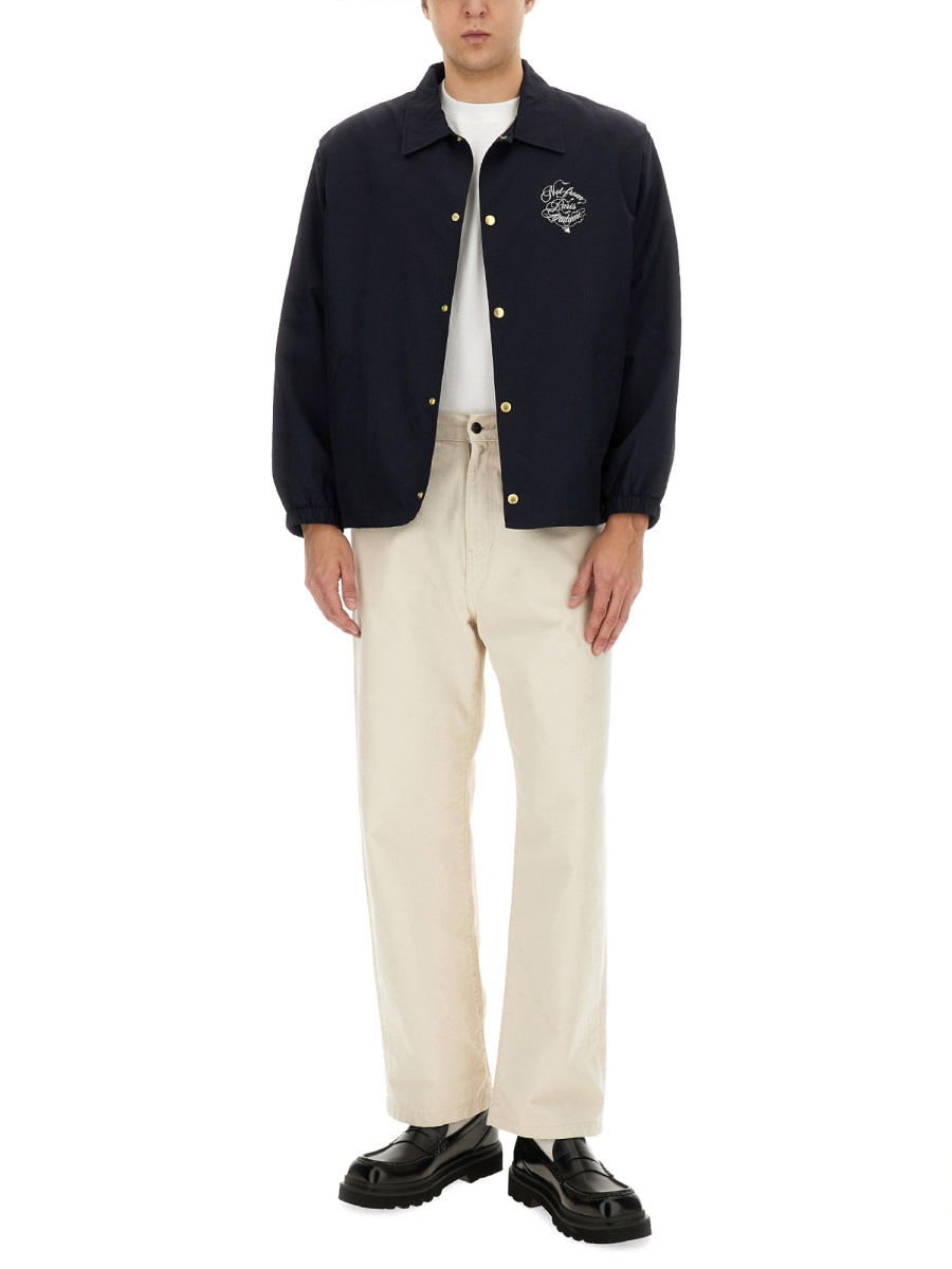 VIGNES SLOGAN PRINT JACKET JT209PA012NAVY (Drôle De Monsieur / カジュアルジャケット ) | Drôle De Monsieur (ドロールドムッシュ)(1)