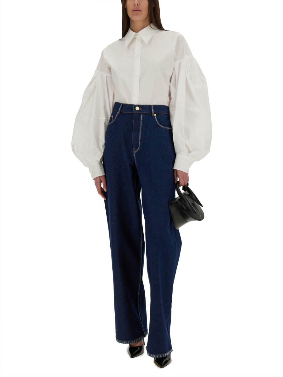 SHIRT WITH "COCOON" SLEEVES 25PCTO002CO1077U1000 (NINA RICCI / シャツ・ブラウス ) | NINA RICCI (ニナ リッチ)(1)