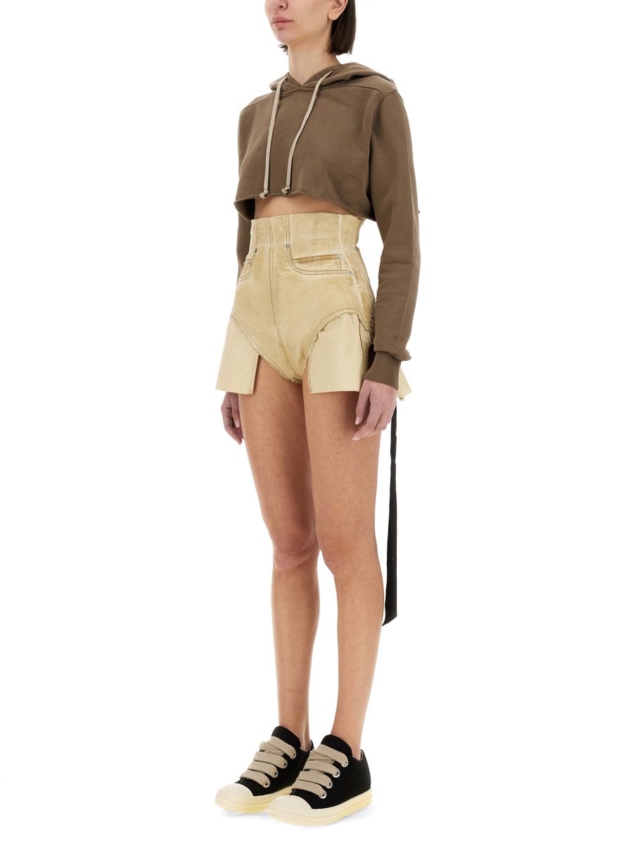 CROPPED SWEATSHIRT DS01E3222FP34 (Rick Owens DRKSHDW / スウェット・フーディー ) | Rick Owens DRKSHDW (リック オウエンス ダークシャドウ)(1)