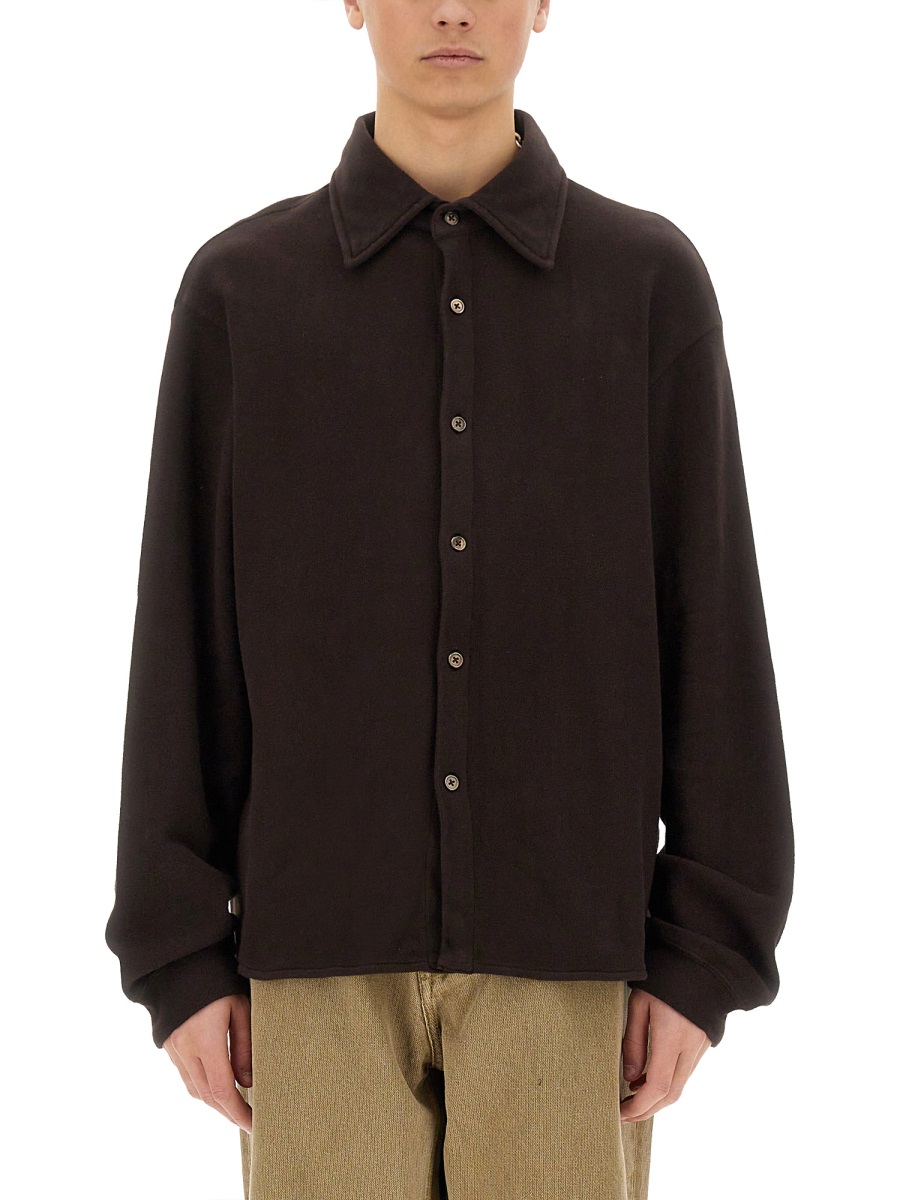 RECOVERY SHIRT M2256RDDEEPBROWNFUZZYFLEECE（シャツ・ブラウス