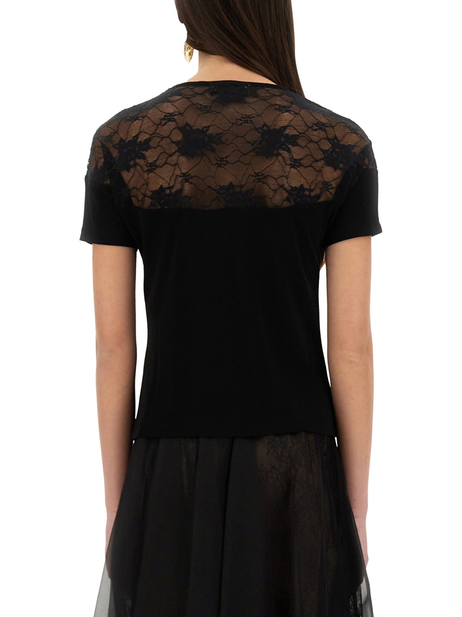 TOP WITH LACE INSERT 25PJTO028VI0532U9000 (NINA RICCI / Tシャツ・カットソー ) | NINA RICCI (ニナ リッチ)(2)