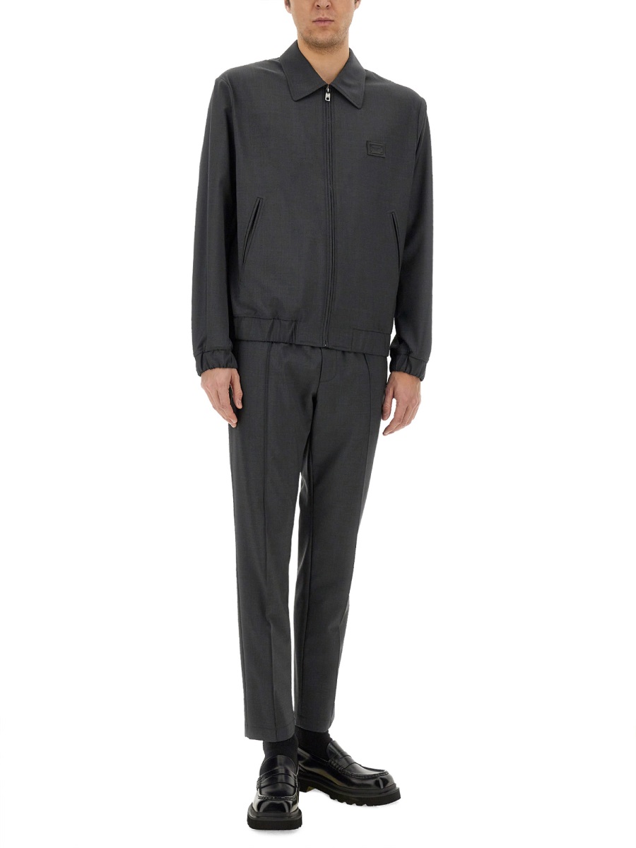 WOOL CANVAS JACKET WITH PLAQUE G9BMUTFURK8N0542 (Dolce & Gabbana / カジュアルジャケット ) | Dolce & Gabbana (ドルチェガッバーナ)(1)