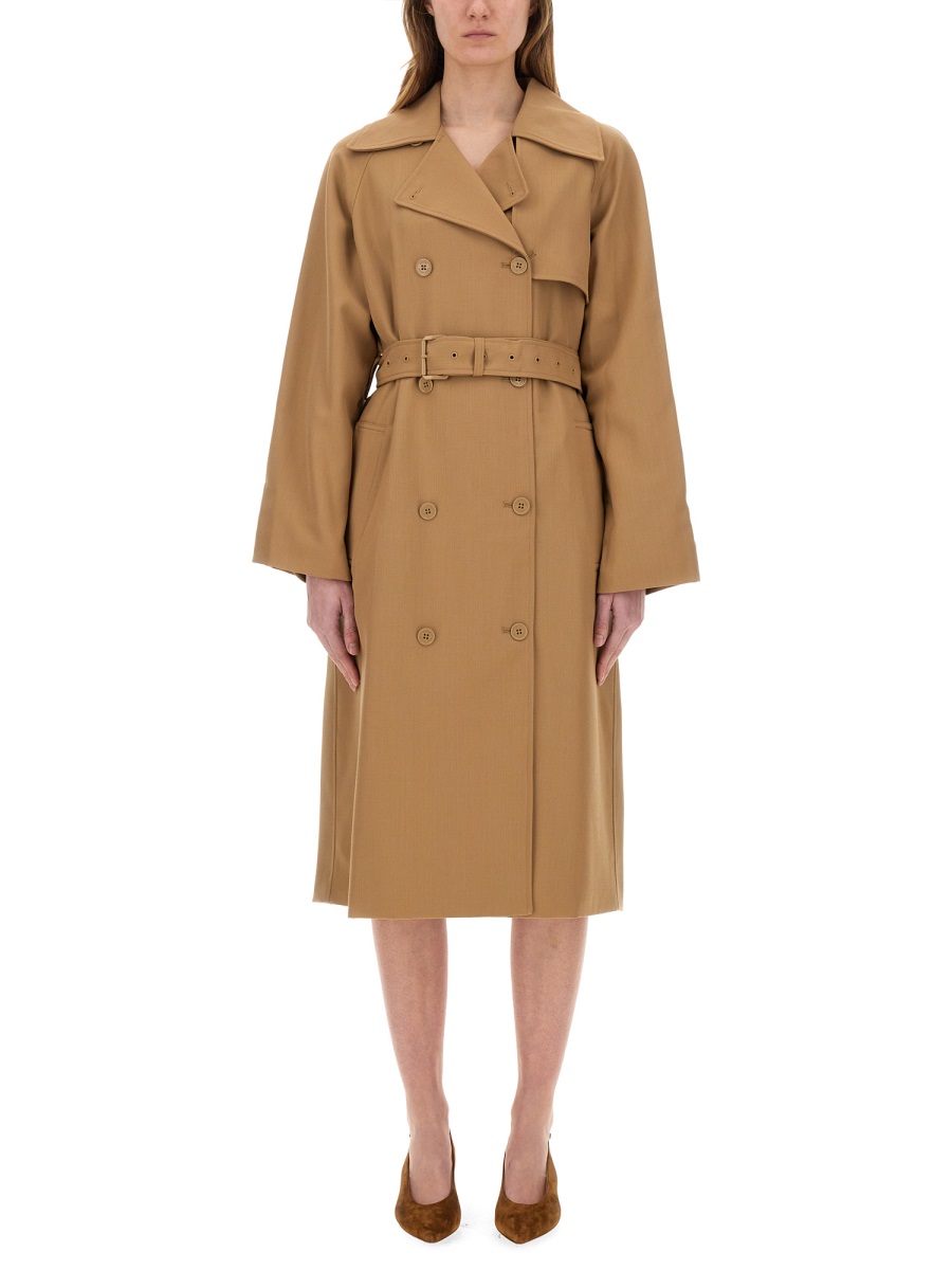 DOUBLE-BREASTED TRENCH COAT MR520EXBQZ214CAFE (MICHAEL MICHAEL KORS / コート ) | MICHAEL MICHAEL KORS (マイケル・マイケル・コース)