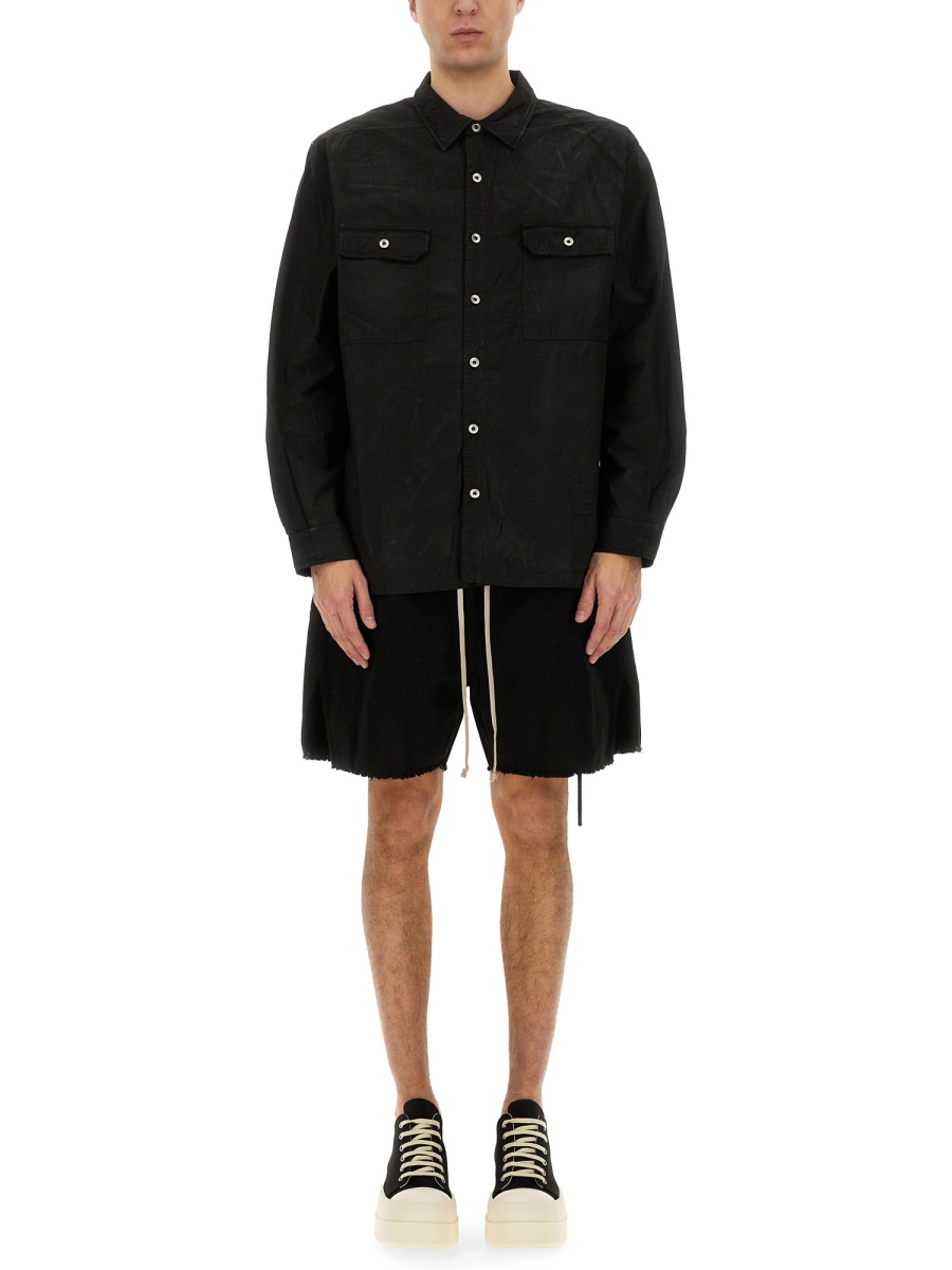 ZIPPERED BOXER SHORTS DU01E3383CVS09 (Rick Owens DRKSHDW / ショートパンツ ) | Rick Owens DRKSHDW (リック オウエンス ダークシャドウ)(1)