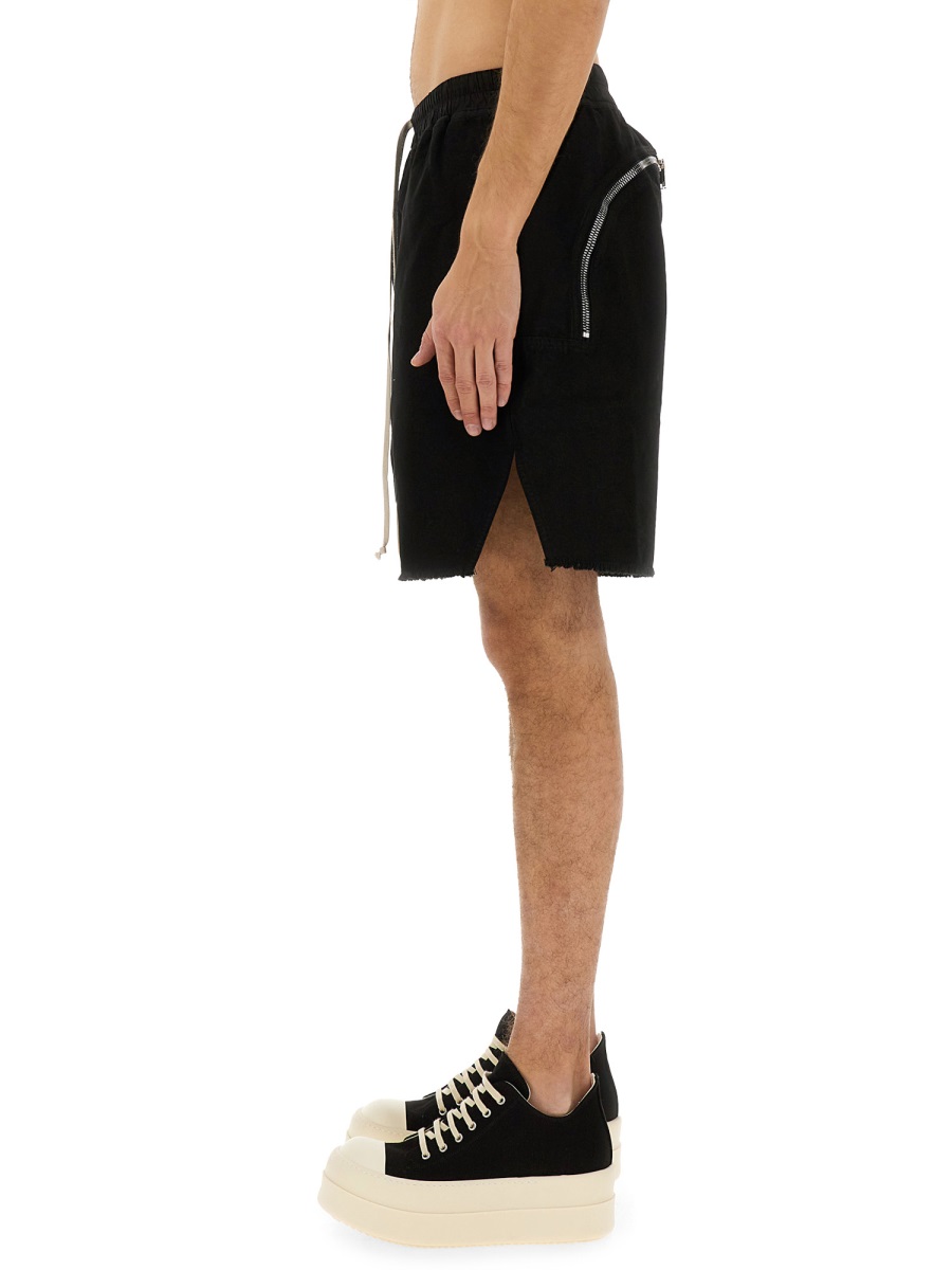 ZIPPERED BOXER SHORTS DU01E3383CVS09 (Rick Owens DRKSHDW / ショートパンツ ) | Rick Owens DRKSHDW (リック オウエンス ダークシャドウ)(3)