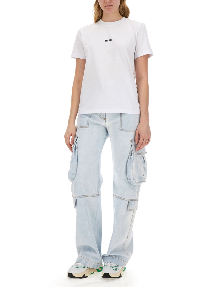 MICRO LOGO T-SHIRT 2000MDM50020000201 (MSGM / Tシャツ・カットソー ) | MSGM (エムエスジーエム)(1)
