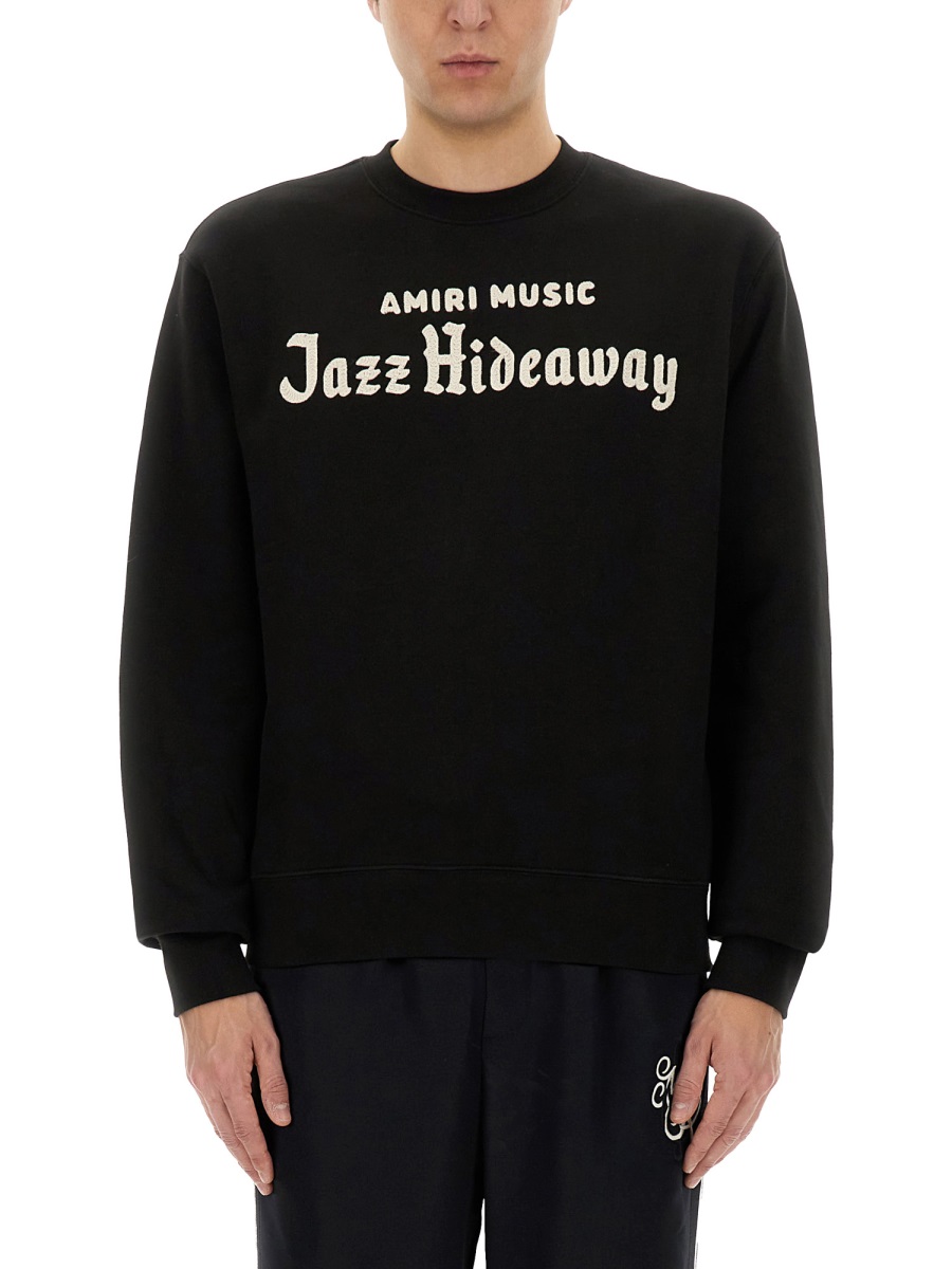 "JAZZ HIDEAWAY CREW" SWEATSHIRT AMJYCW1063BLACK (AMIRI / スウェット・フーディー ) | AMIRI (アミリ)