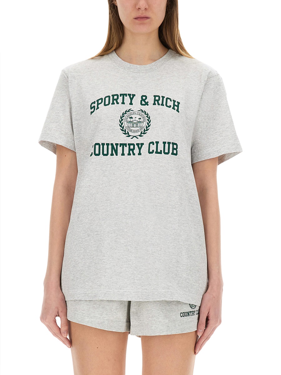 VARSITY T-SHIRT TO043606218GY0319 (Sporty & Rich / Tシャツ・カットソー ) | Sporty & Rich (スポーティアンドリッチ)