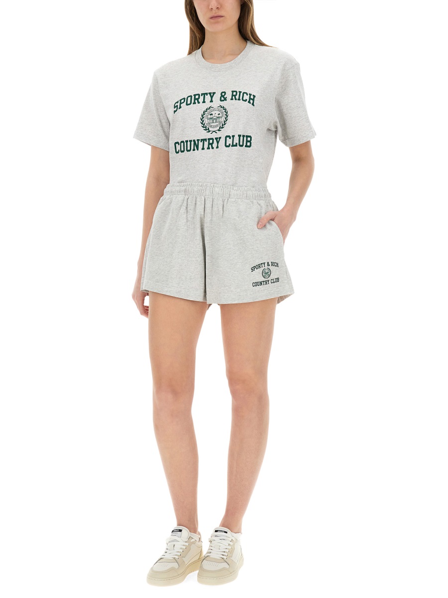 VARSITY T-SHIRT TO043606218GY0319 (Sporty & Rich / Tシャツ・カットソー ) | Sporty & Rich (スポーティアンドリッチ)(1)