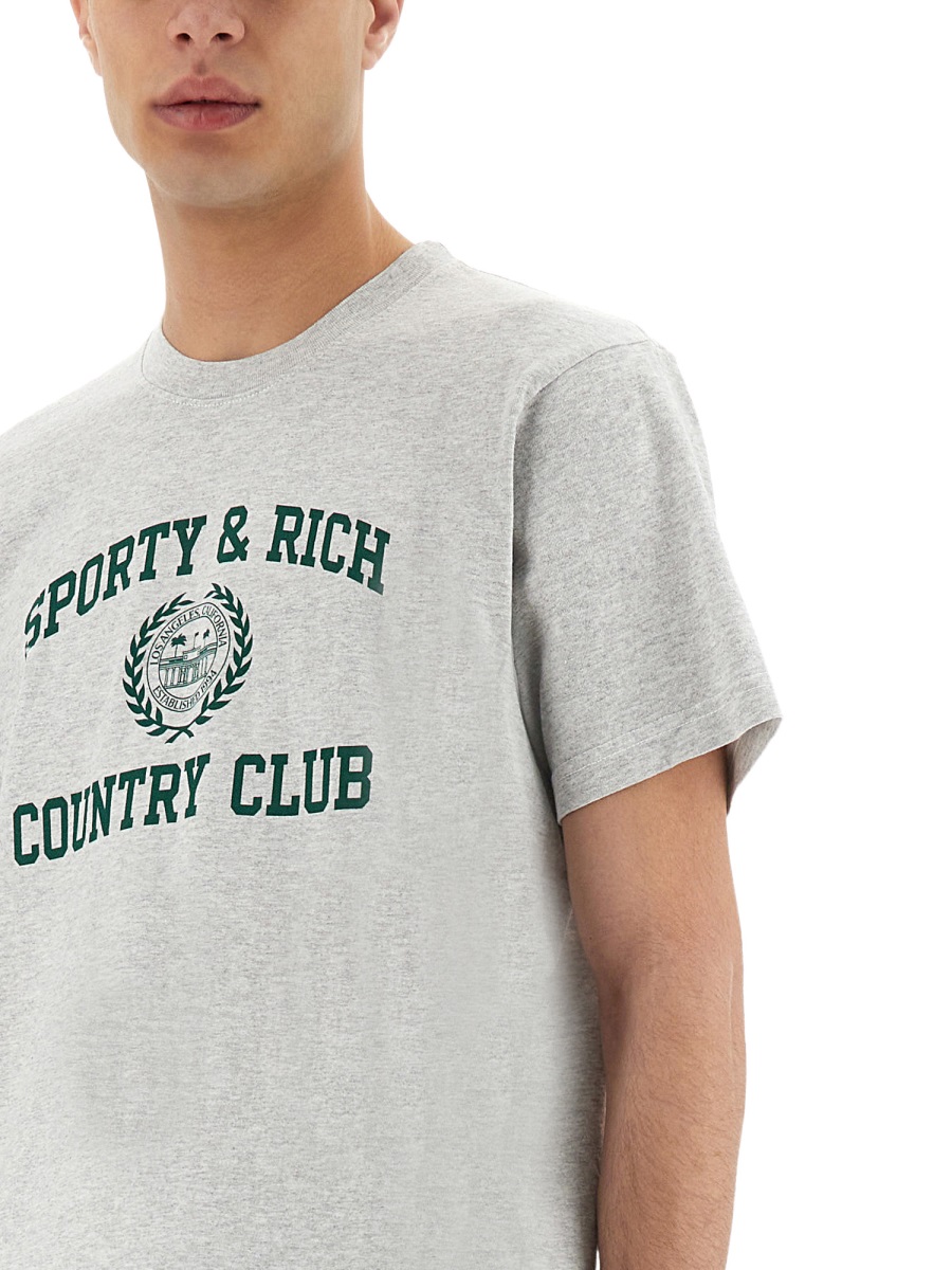 VARSITY T-SHIRT TO043606218GY0319 (Sporty & Rich / Tシャツ・カットソー ) | Sporty & Rich (スポーティアンドリッチ)(4)