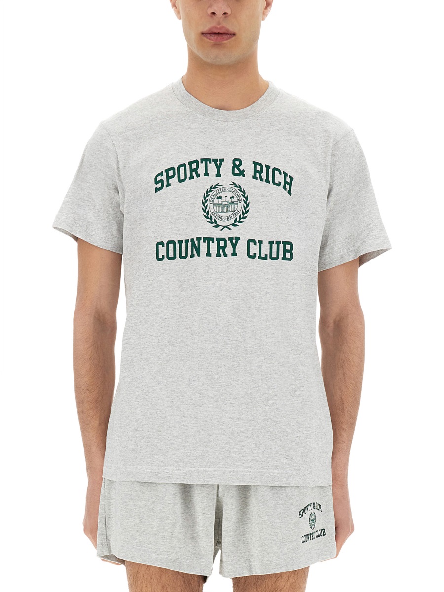 VARSITY T-SHIRT TO043606218GY0319 (Sporty & Rich / Tシャツ・カットソー ) | Sporty & Rich (スポーティアンドリッチ)(6)