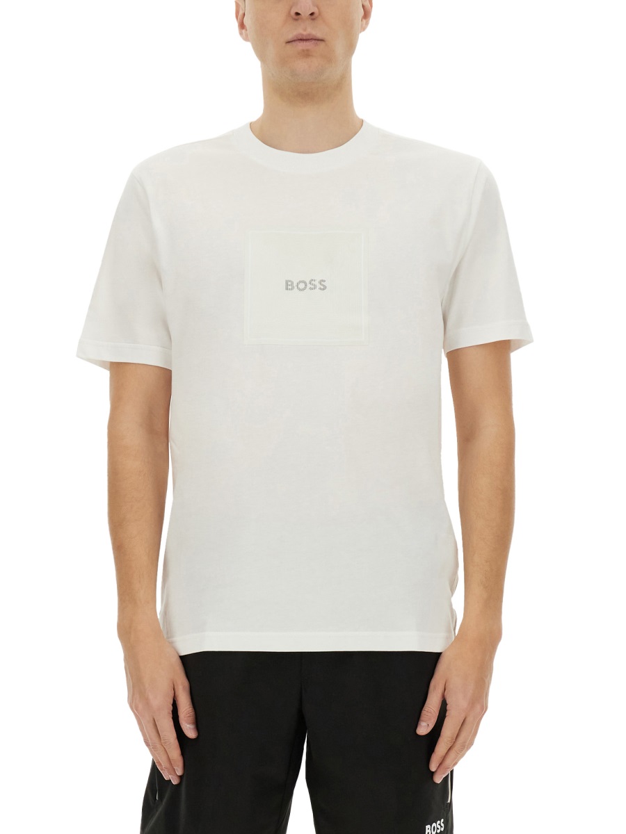 T-SHIRT WITH LOGO 5053809610270342100 (HUGO BOSS / Tシャツ・カットソー ) | HUGO BOSS (ヒューゴボス)