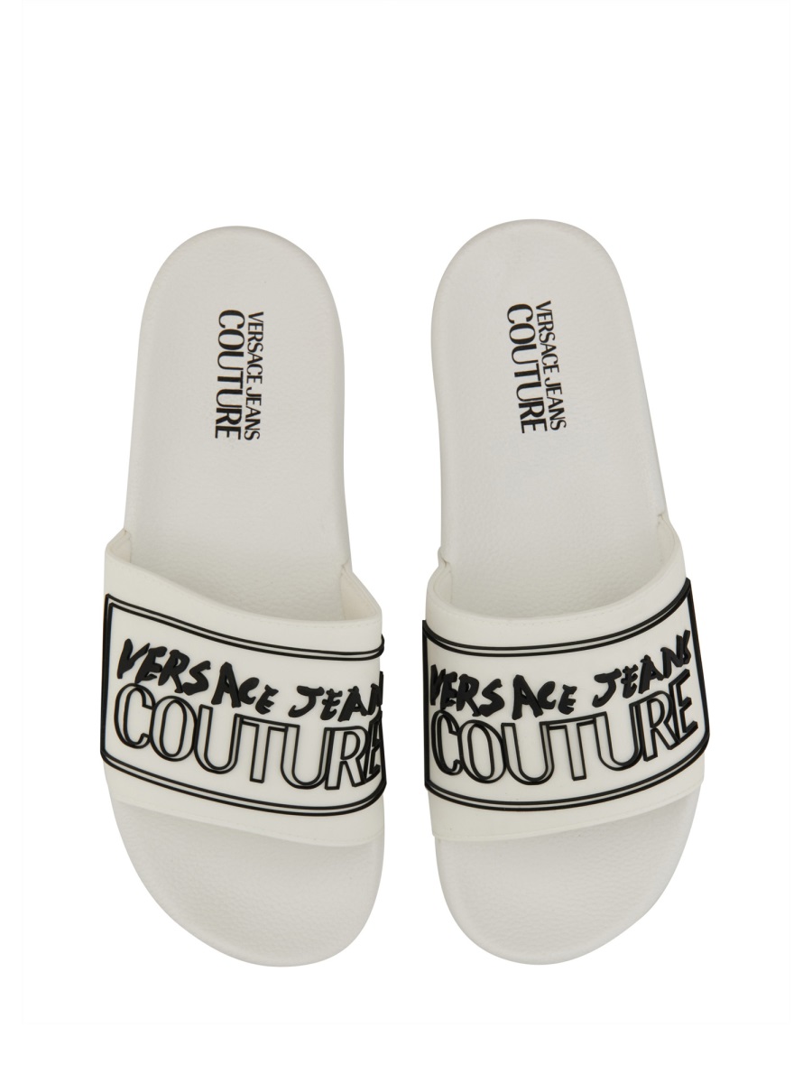 【関税&送料込】Versace Slide Sandal Palazzo Slides Black | VERSACE US