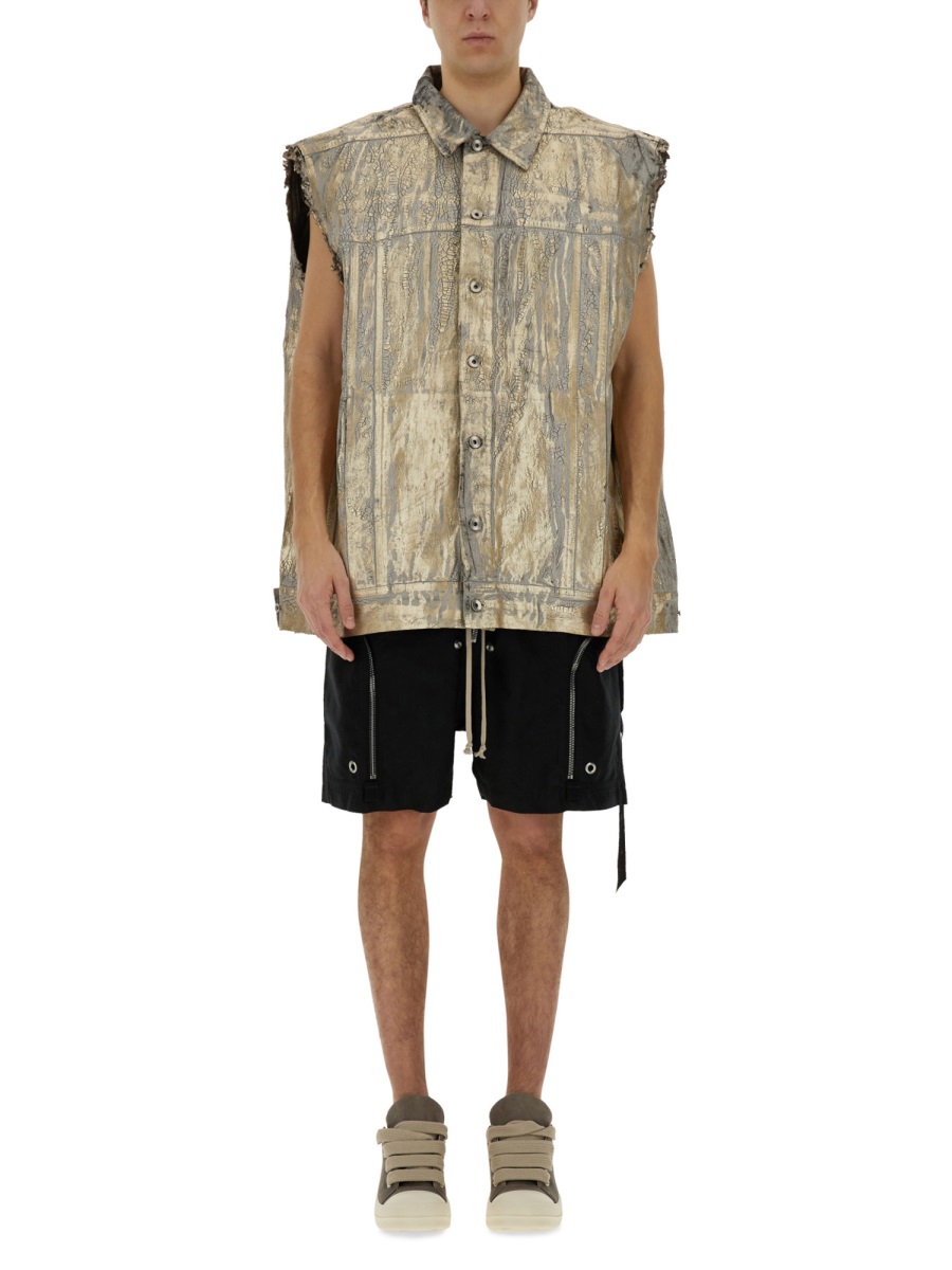 JUMBO VEST DU01E3762GMC02 (Rick Owens DRKSHDW / カジュアルジャケット・ベスト ) | Rick Owens DRKSHDW (リック オウエンス ダークシャドウ)