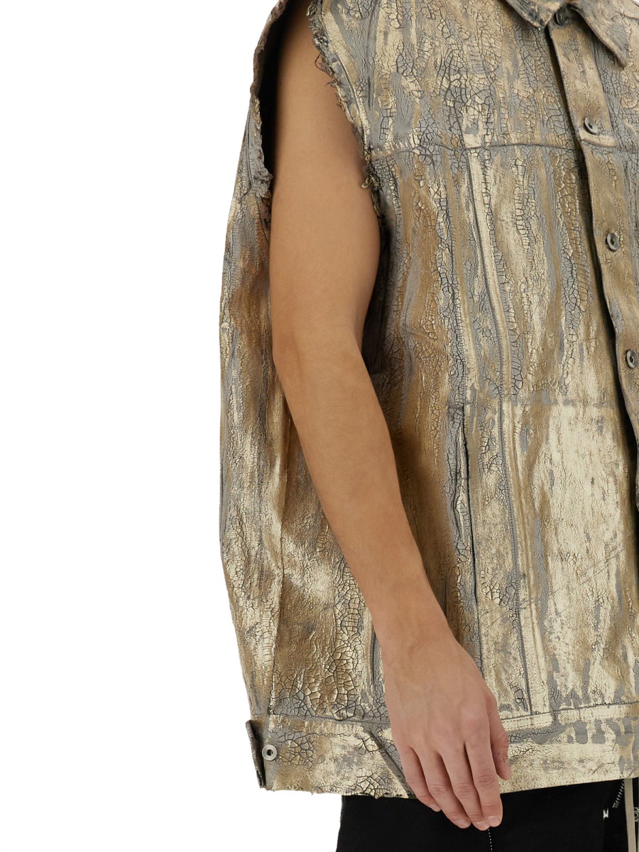 JUMBO VEST DU01E3762GMC02 (Rick Owens DRKSHDW / カジュアルジャケット・ベスト ) | Rick Owens DRKSHDW (リック オウエンス ダークシャドウ)(3)