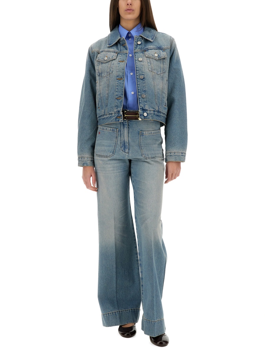 PADDED DENIM JACKET 1125DJK006006APALEBLUEWASH (VICTORIA BECKHAM / カジュアルジャケット ) | VICTORIA BECKHAM (ヴィクトリア ベッカム)(1)