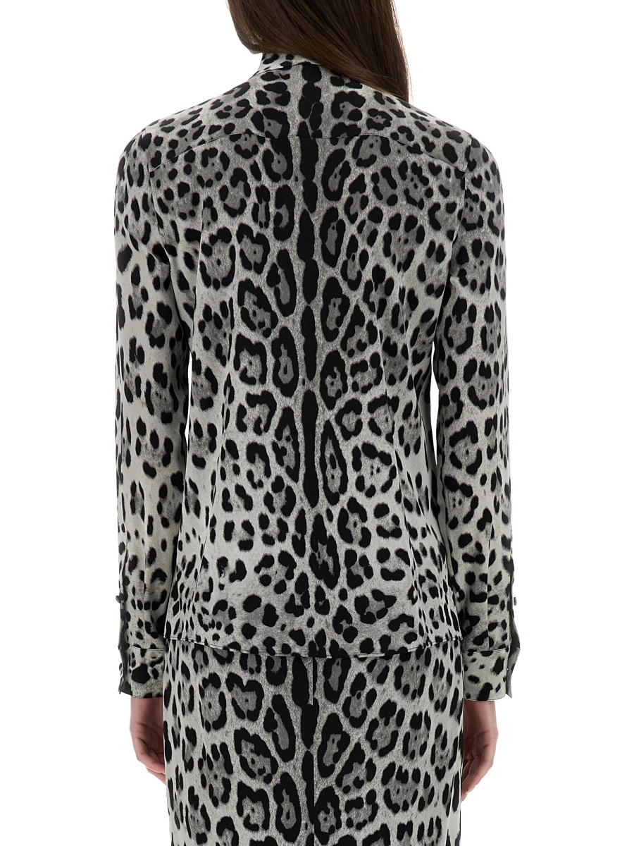 LEOPARD PRINT BOW CHARMEUSE SHIRT F5T19TFSADDHI13N (Dolce & Gabbana / シャツ・ブラウス ) | Dolce & Gabbana (ドルチェガッバーナ)(2)