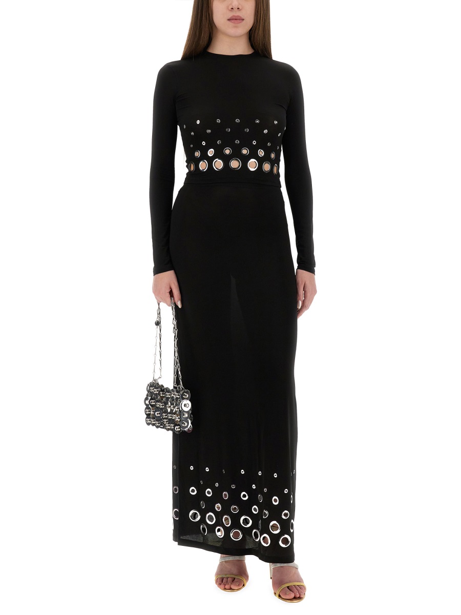 CROPPED TOP WITH EYELETS 25PJTO047CU0014P001 (Rabanne / Tシャツ・カットソー ) | Rabanne (ラバンヌ)(1)