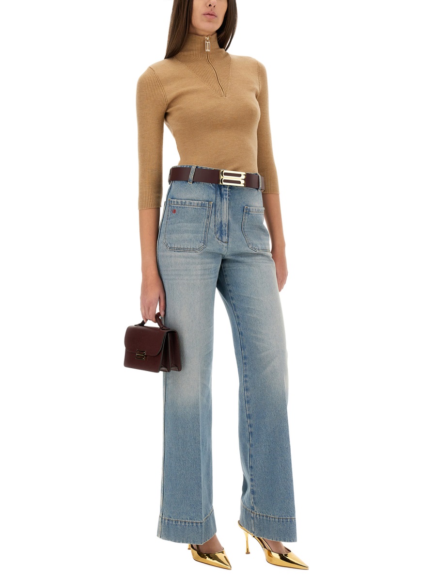 SHIRT WITH ZIP. 1125KJU006051ASANDSTORM (VICTORIA BECKHAM / ニット・セーター・カーディガン ) | VICTORIA BECKHAM (ヴィクトリア ベッカム)(1)