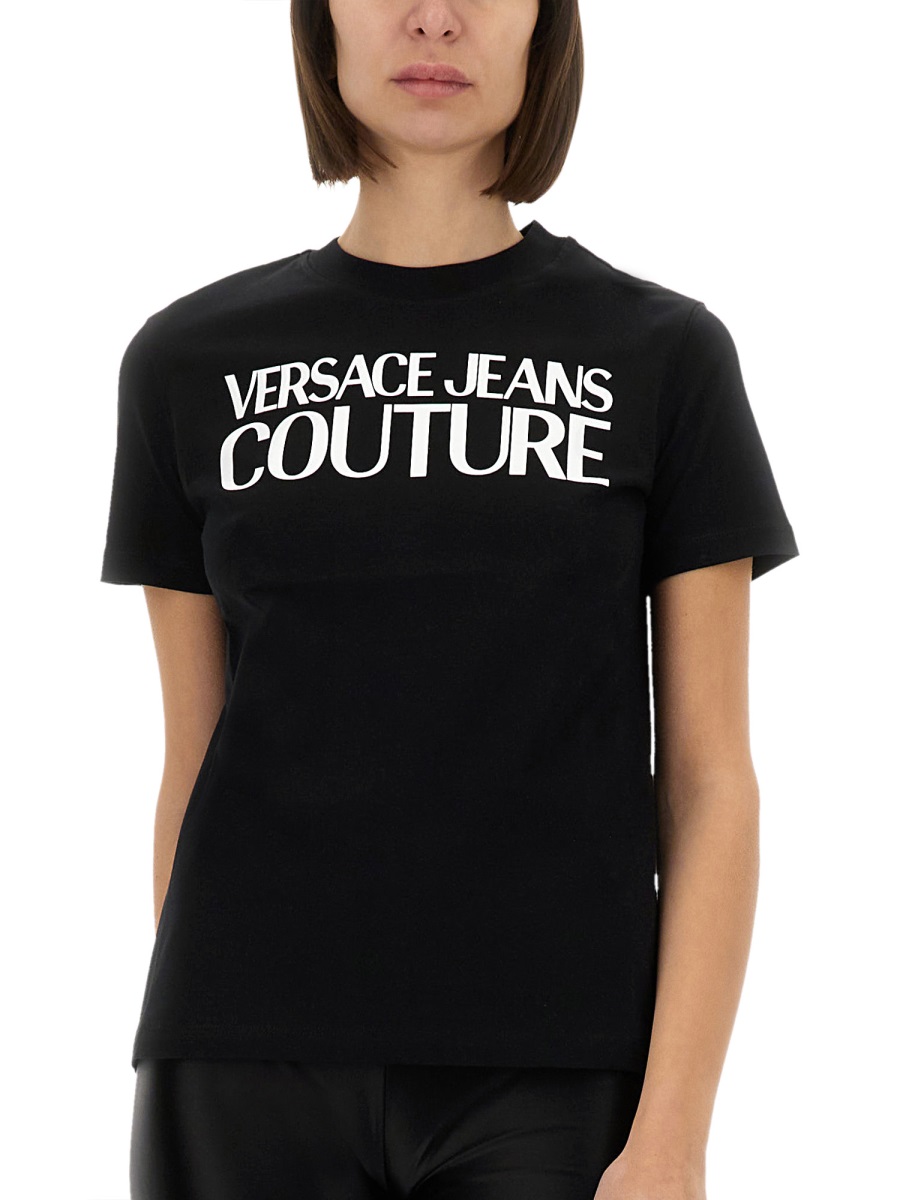 T-SHIRT WITH LOGO 78HAHE05CJ00E899 (VERSACE JEANS COUTURE / Tシャツ・カットソー ) | VERSACE JEANS COUTURE (ヴェルサーチェ ジーンズ クチュール)(3)