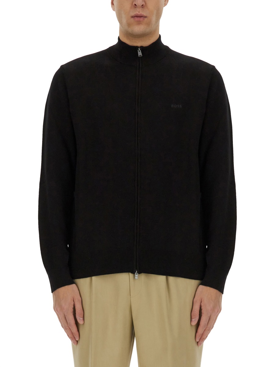 SHIRT WITH ZIP. 5050599810255178001 (HUGO BOSS / ニット・セーター・カーディガン ) | HUGO BOSS (ヒューゴボス)