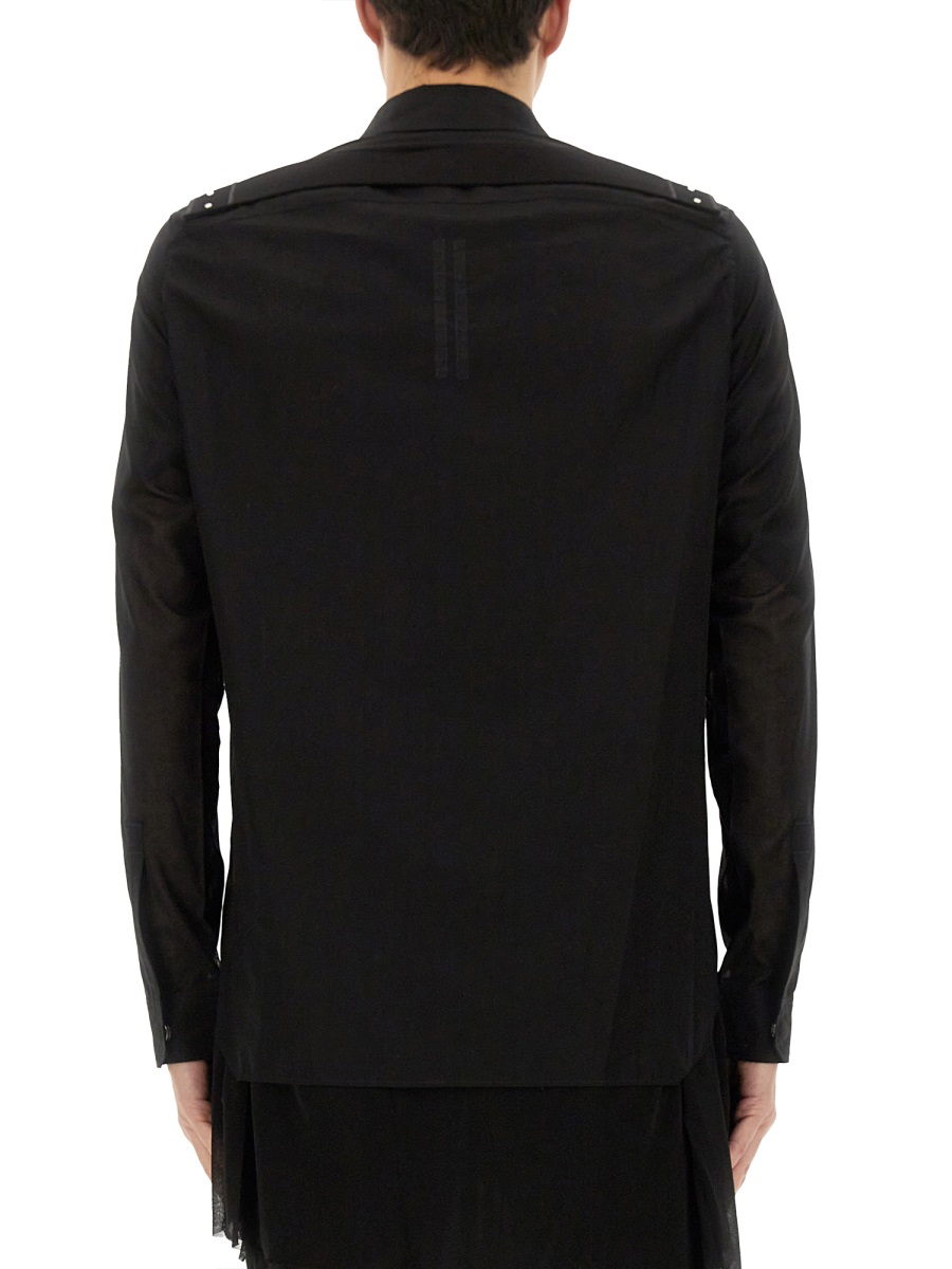 OUTERSHIRT IN CELADON RU01E5236CV09 (Rick Owens / シャツ・ブラウス ) | Rick Owens (リック オウエンス)(2)