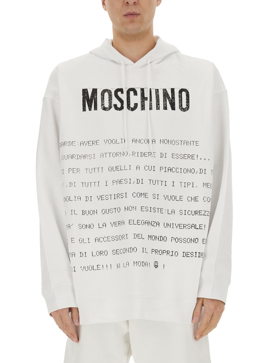 "ARCHIVE MESSAGE" HOODIE 170702281001 (MOSCHINO / スウェット・フーディー ) | MOSCHINO (モスキーノ)