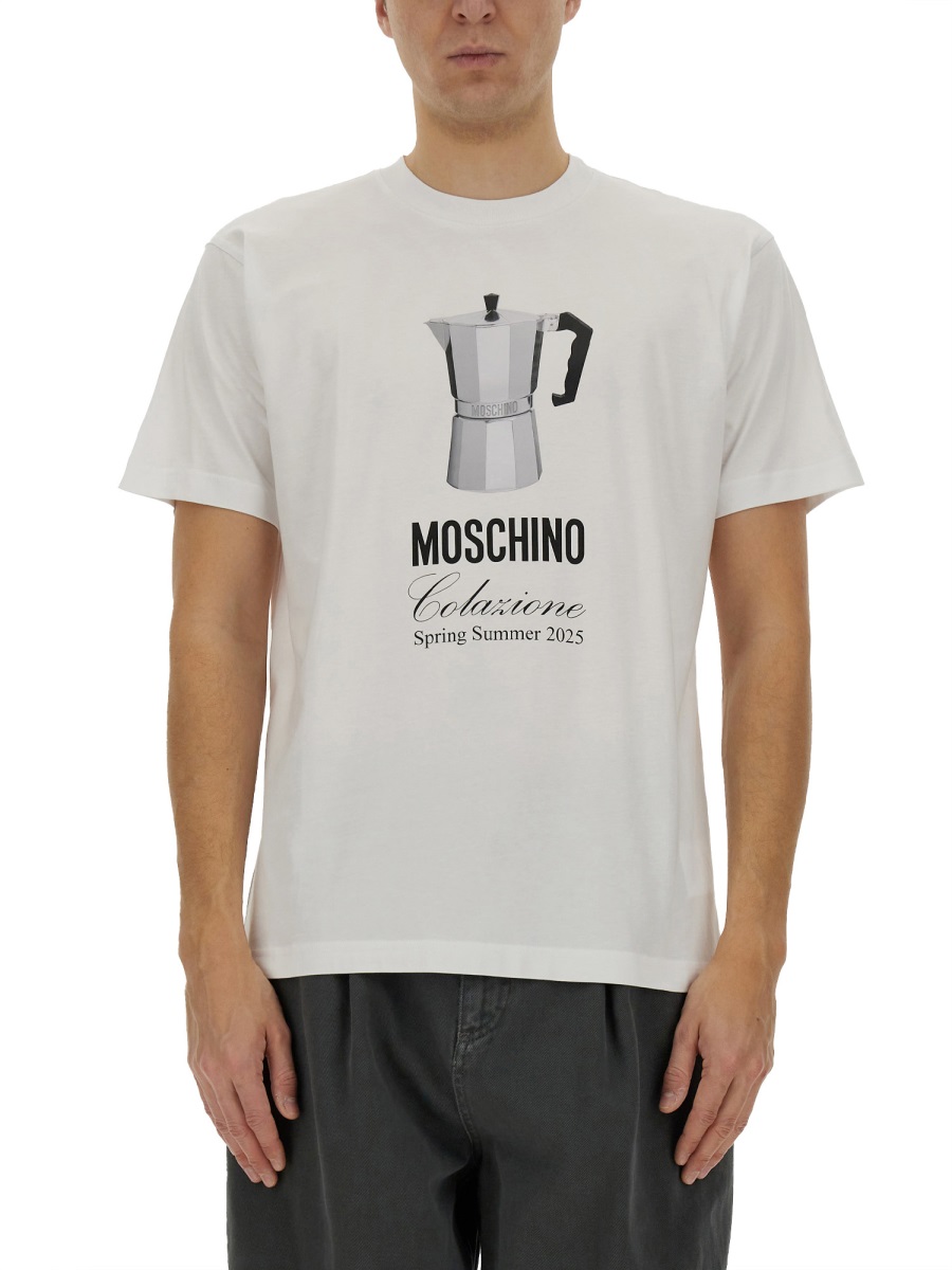 "BREAKFAST" T-SHIRT 070602411001 (MOSCHINO / Tシャツ・カットソー ) | MOSCHINO (モスキーノ)