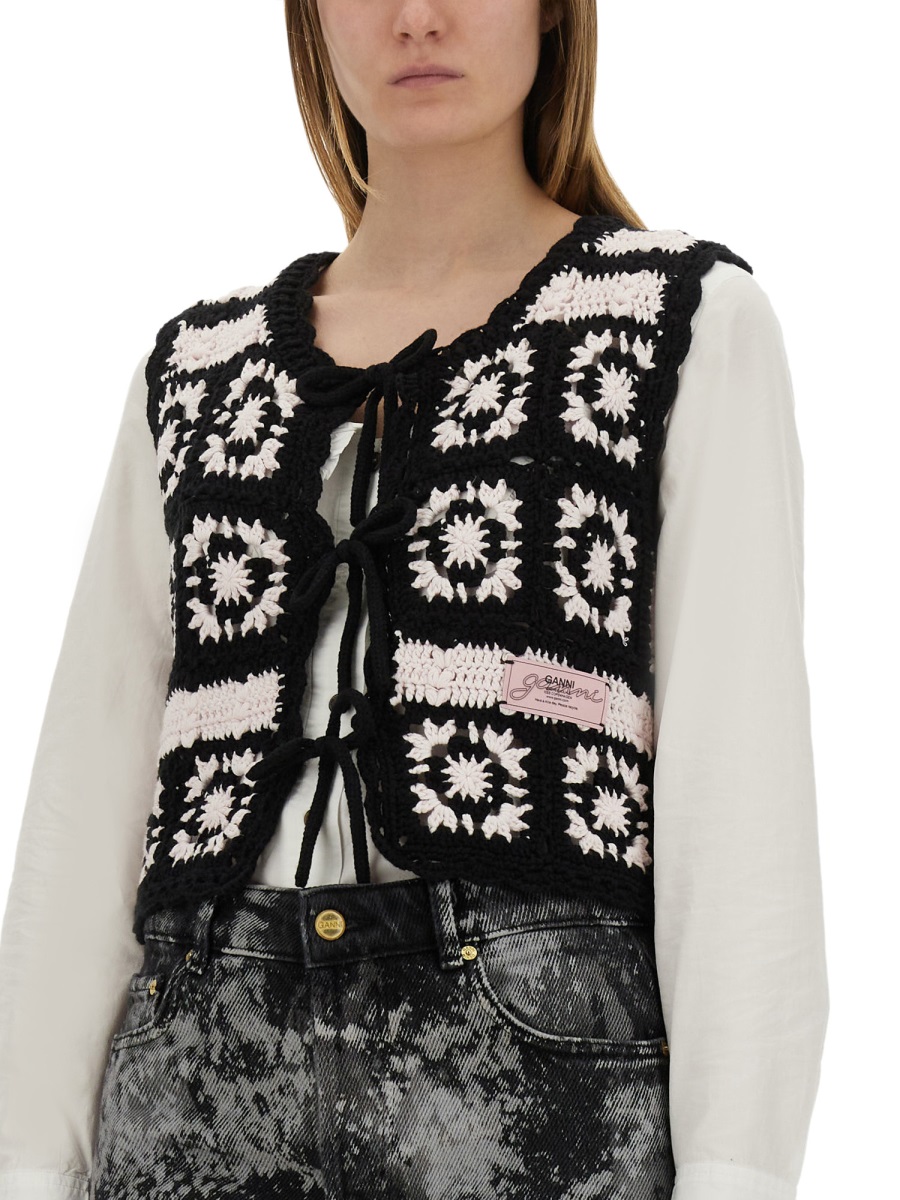 CROCHET KNIT VEST K2440065 (GANNI / ベスト ) | GANNI (ガニー)(3)