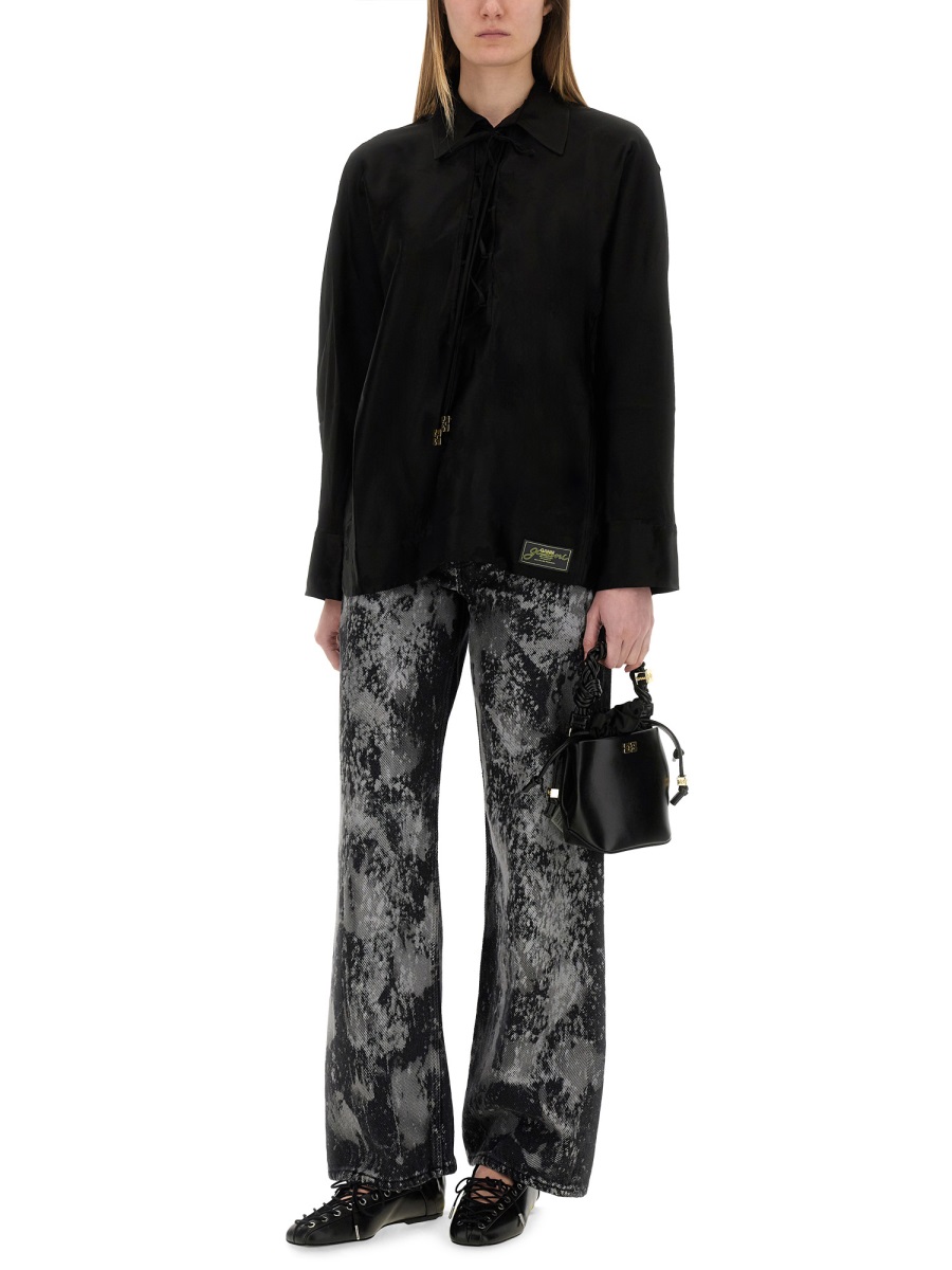 JACQUARD SATIN SHIRT W0359099 (GANNI / シャツ・ブラウス ) | GANNI (ガニー)(1)