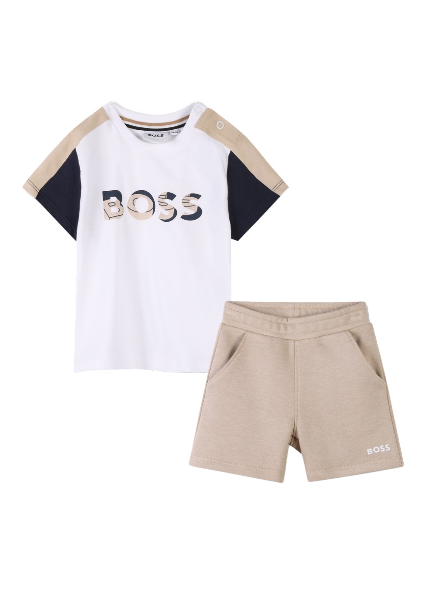 T-SHIRT SET WITH BERMUDA SHORTS J52120B10P (HUGO BOSS / ワンピース・ドレス・オールインワン ) | HUGO BOSS (ヒューゴボス)