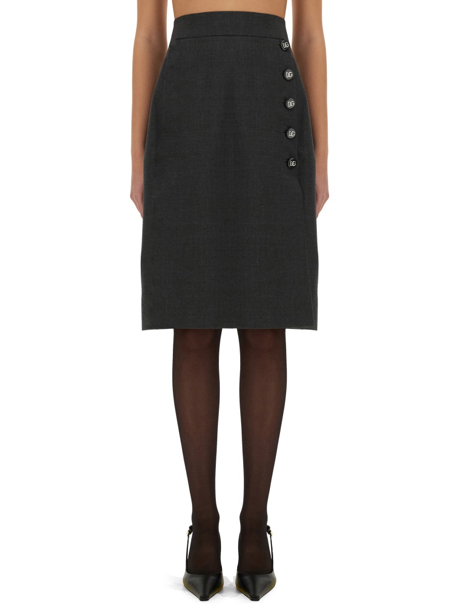 WOOL MIDI SKIRT F4C1CTFU286S8290 (Dolce & Gabbana / スカート ) | Dolce & Gabbana (ドルチェガッバーナ)