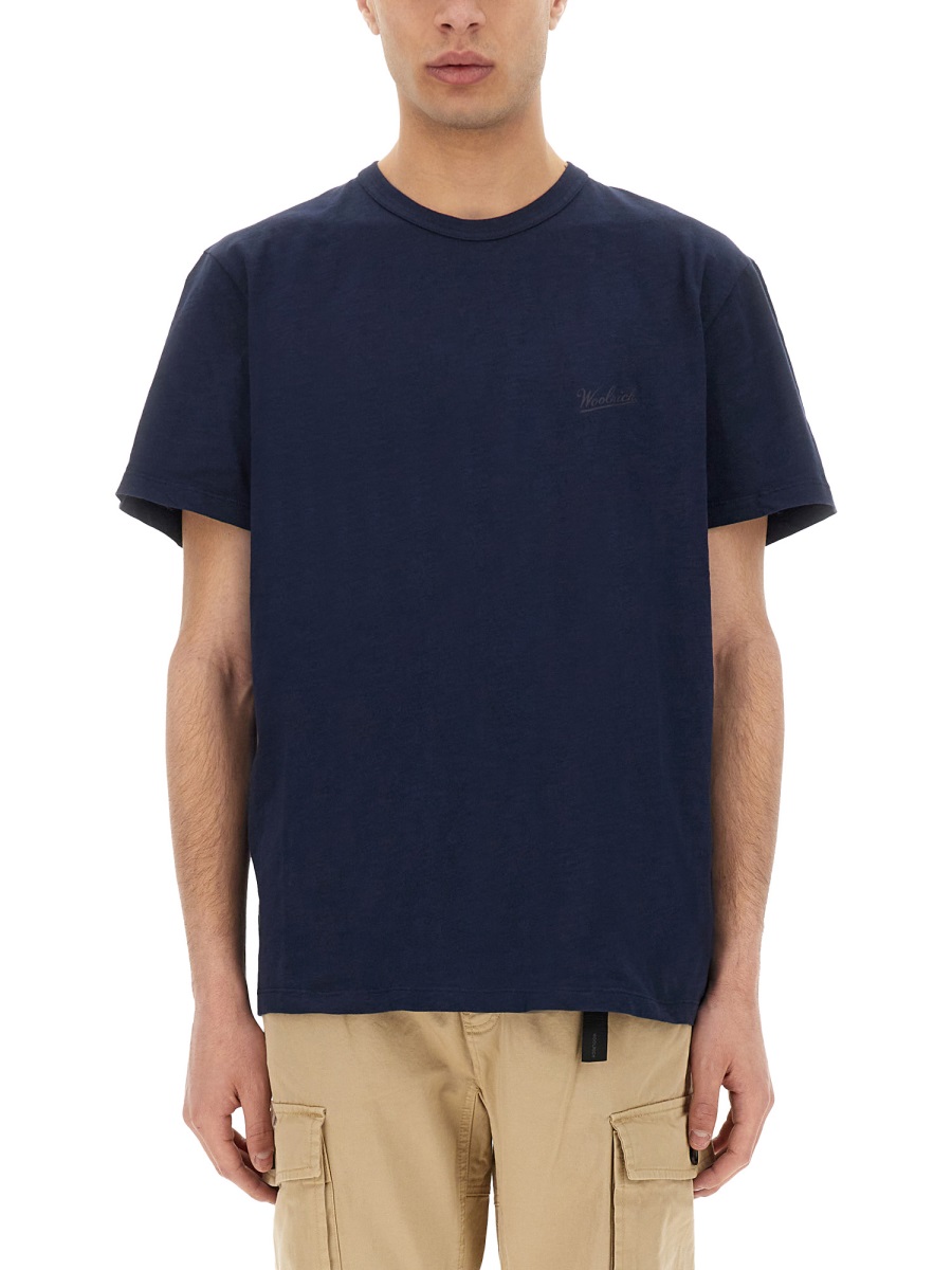 FLAMED COTTON T-SHIRT CFWOTE0161MRUT40613827 (WOOLRICH / Tシャツ・カットソー ) | WOOLRICH (ウールリッチ)