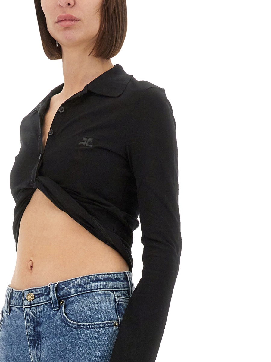 CROPPED POLO SHIRT "TWIST" 225JPO048JS01939999 (Courrèges / ニット・セーター・カーディガン ) | Courrèges (クレージュ)(3)